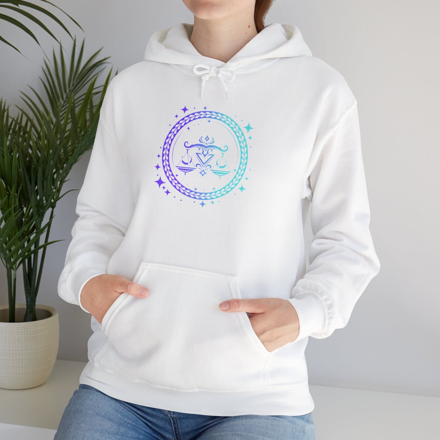 Tribal Circle Libra Scales Unisex Heavy Blend™ Hoodie