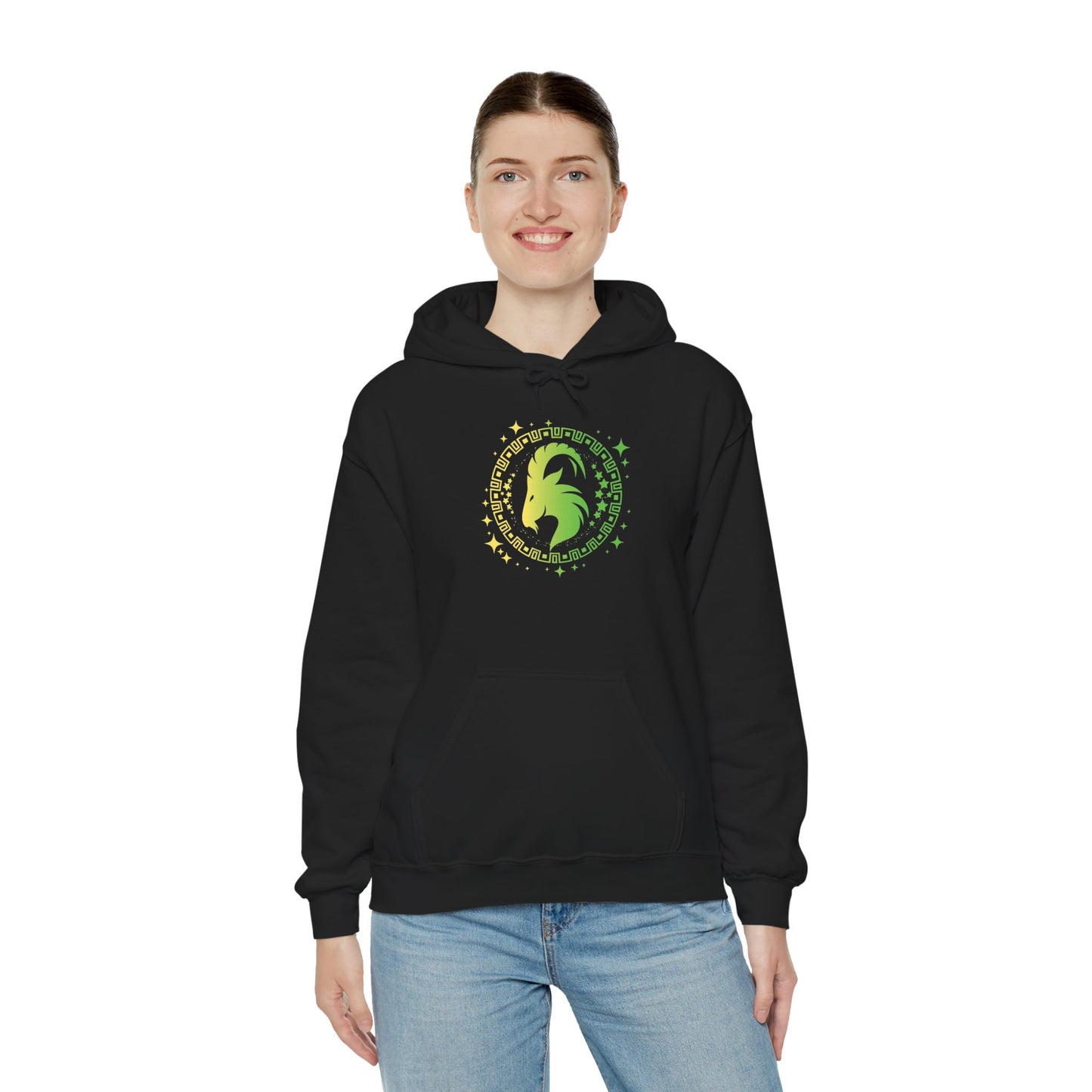Tribal Circle Capricorn Goat Heavy Blend™ Hoodie