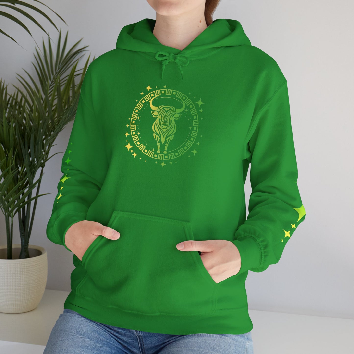 Tribal Circle Taurus Bull Heavy Blend™ Hoodie