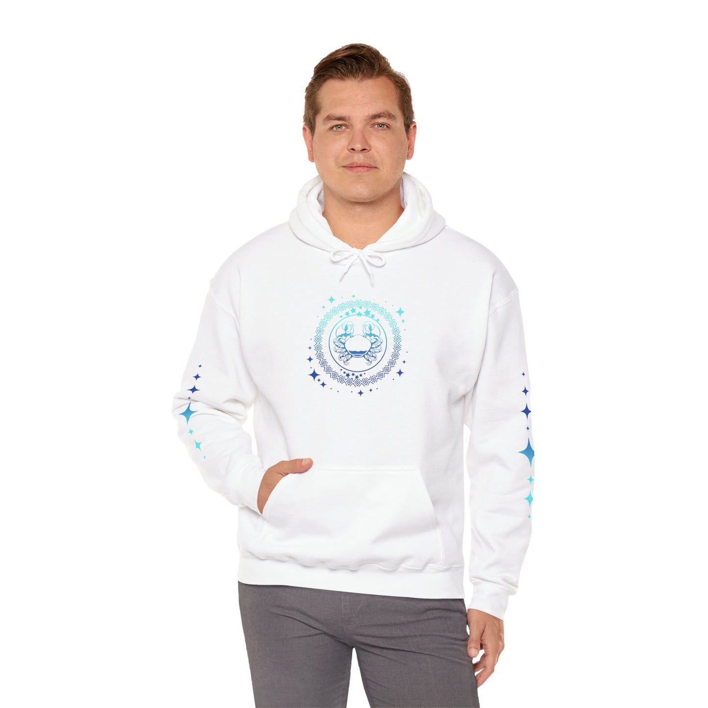 Tribal Circle Cancer Crab Unisex Heavy Blend™ Hoodie