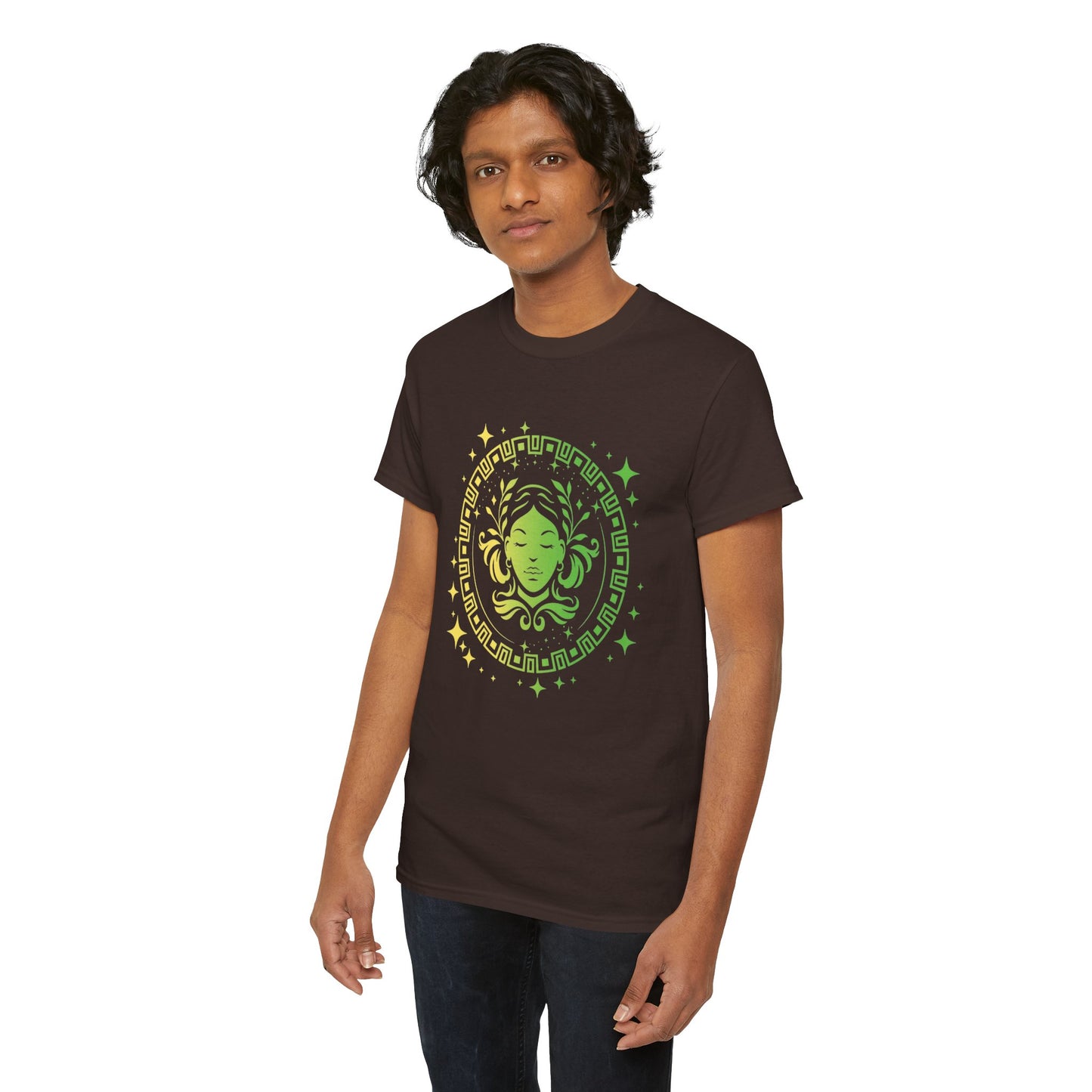 Tribal Circle Virgo Maiden Unisex Heavy Cotton Tee