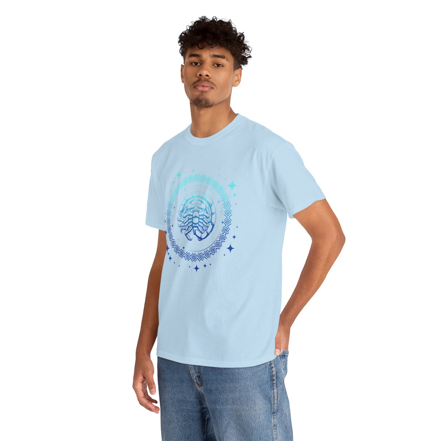 Tribal Circle Scorpio Scorpion Unisex Heavy Cotton Tee