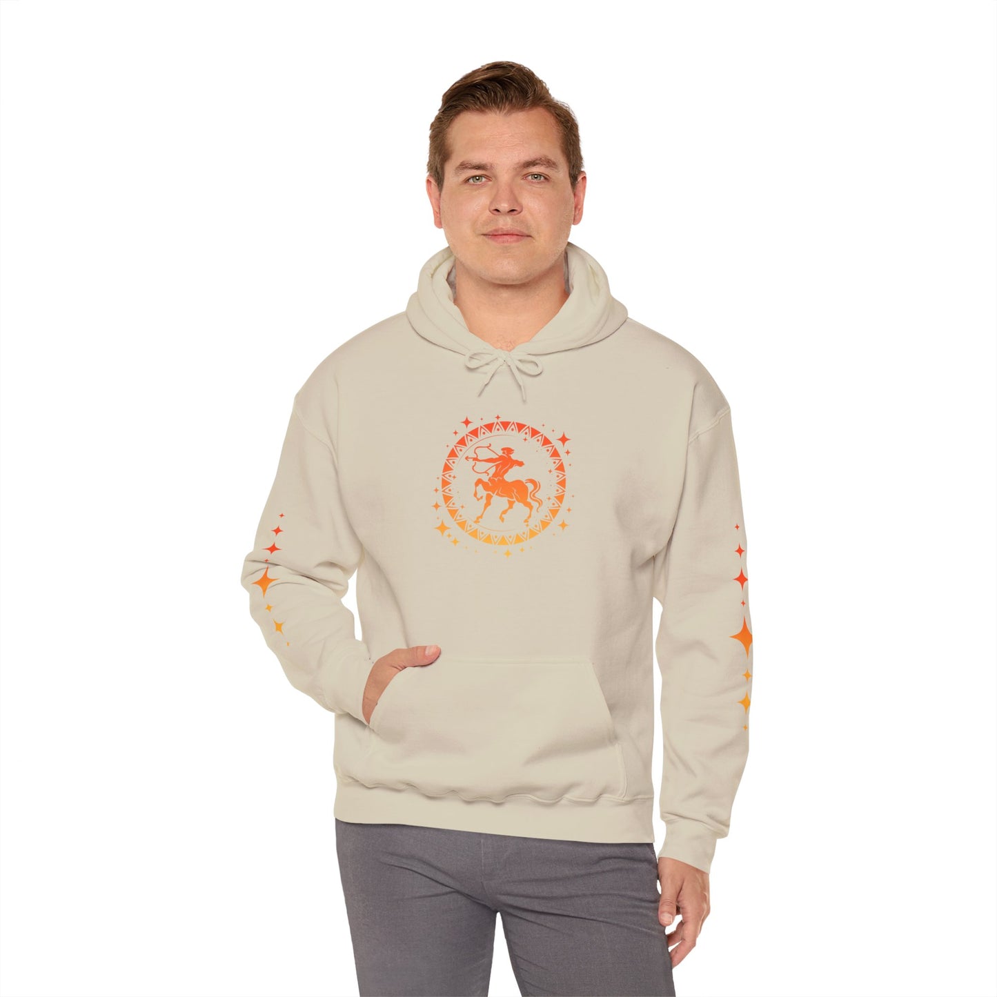 Tribal Circle Sagittarius Archer Heavy Blend™ Hoodie