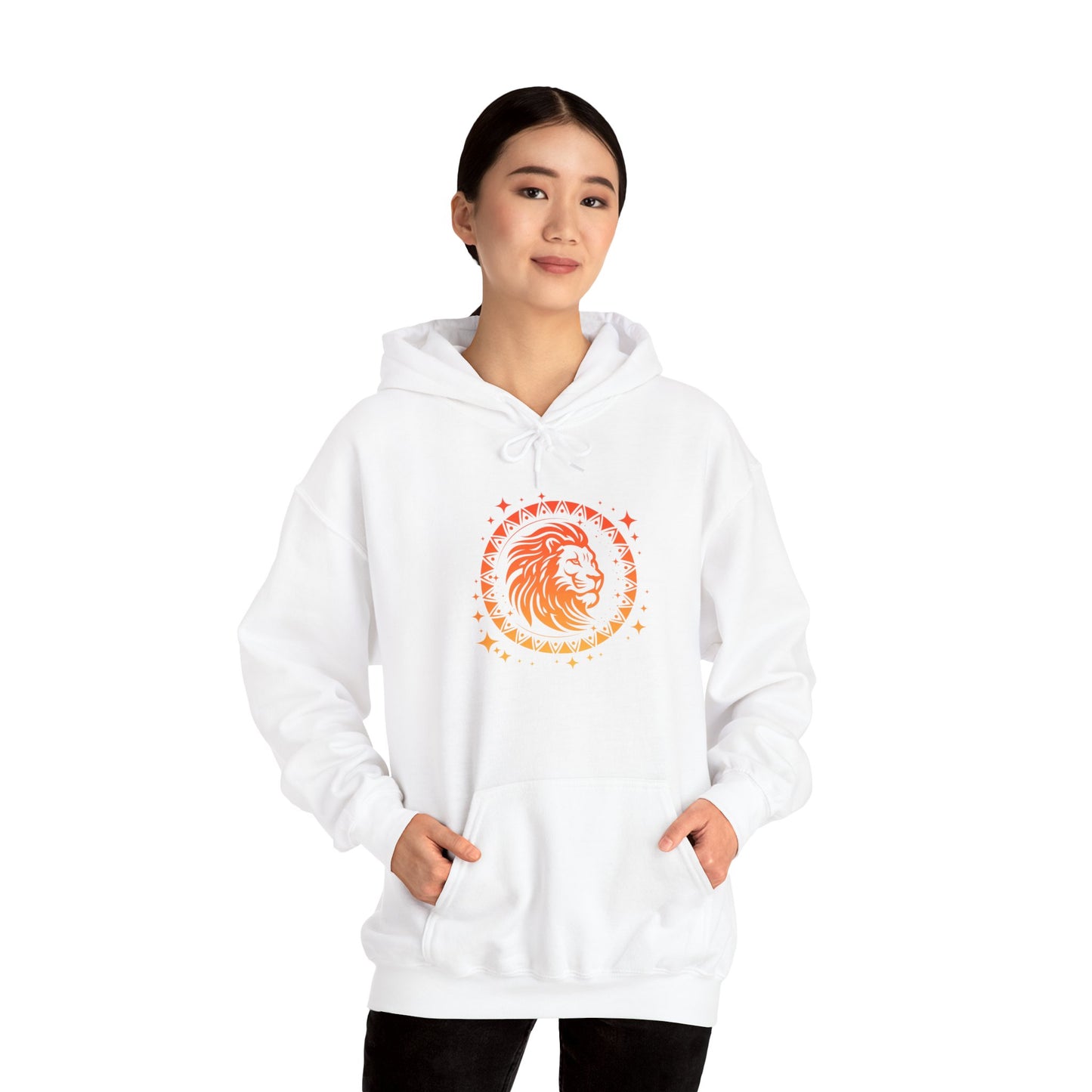 Tribal Circle Leo Lion Heavy Blend™ Hoodie