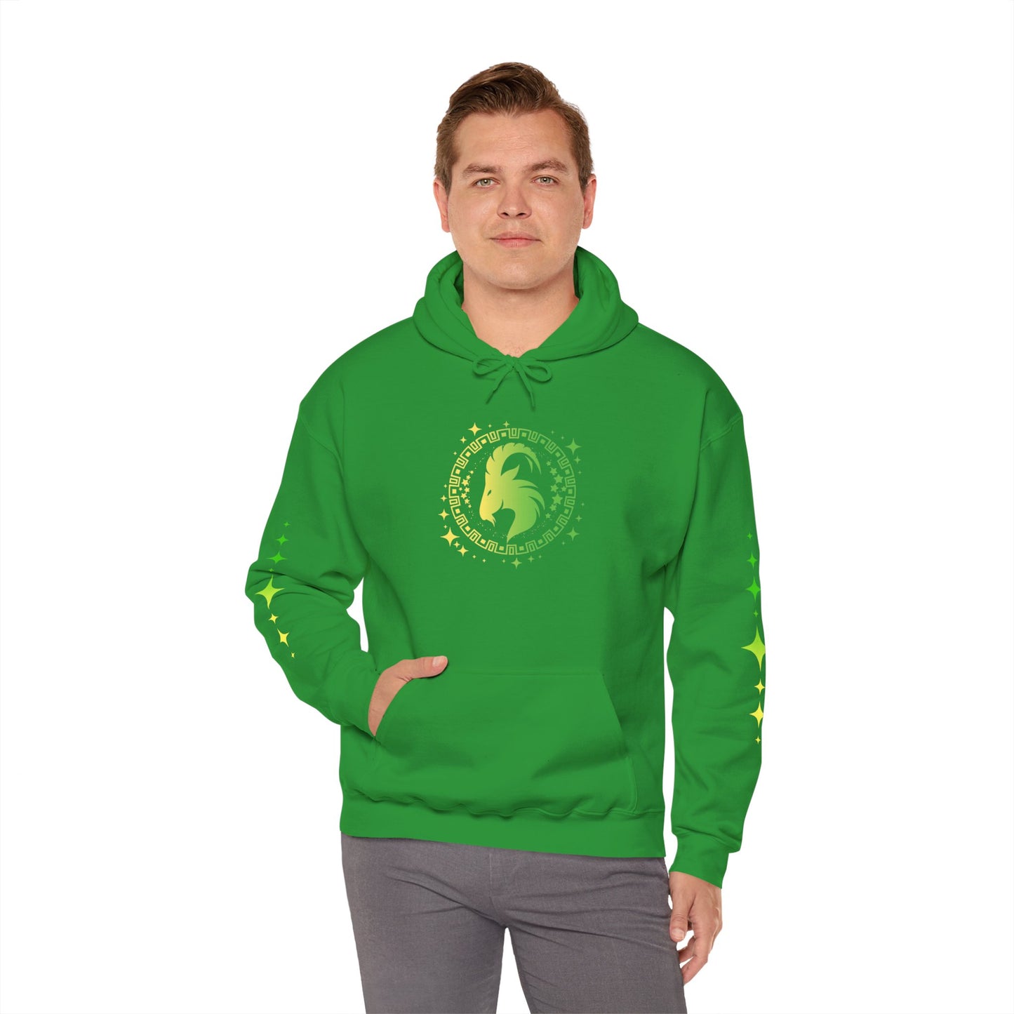 Tribal Circle Capricorn Goat Heavy Blend™ Hoodie
