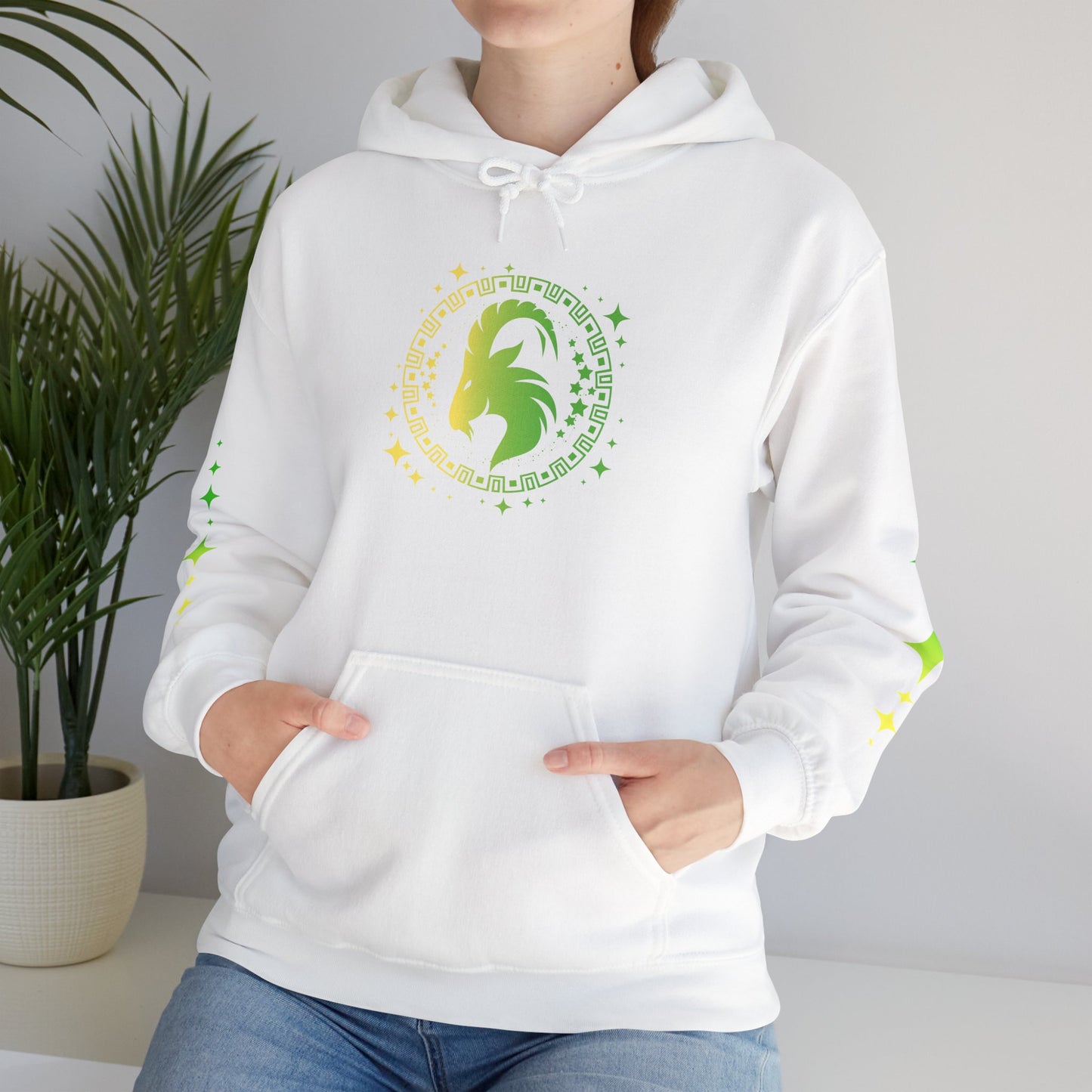 Tribal Circle Capricorn Goat Heavy Blend™ Hoodie