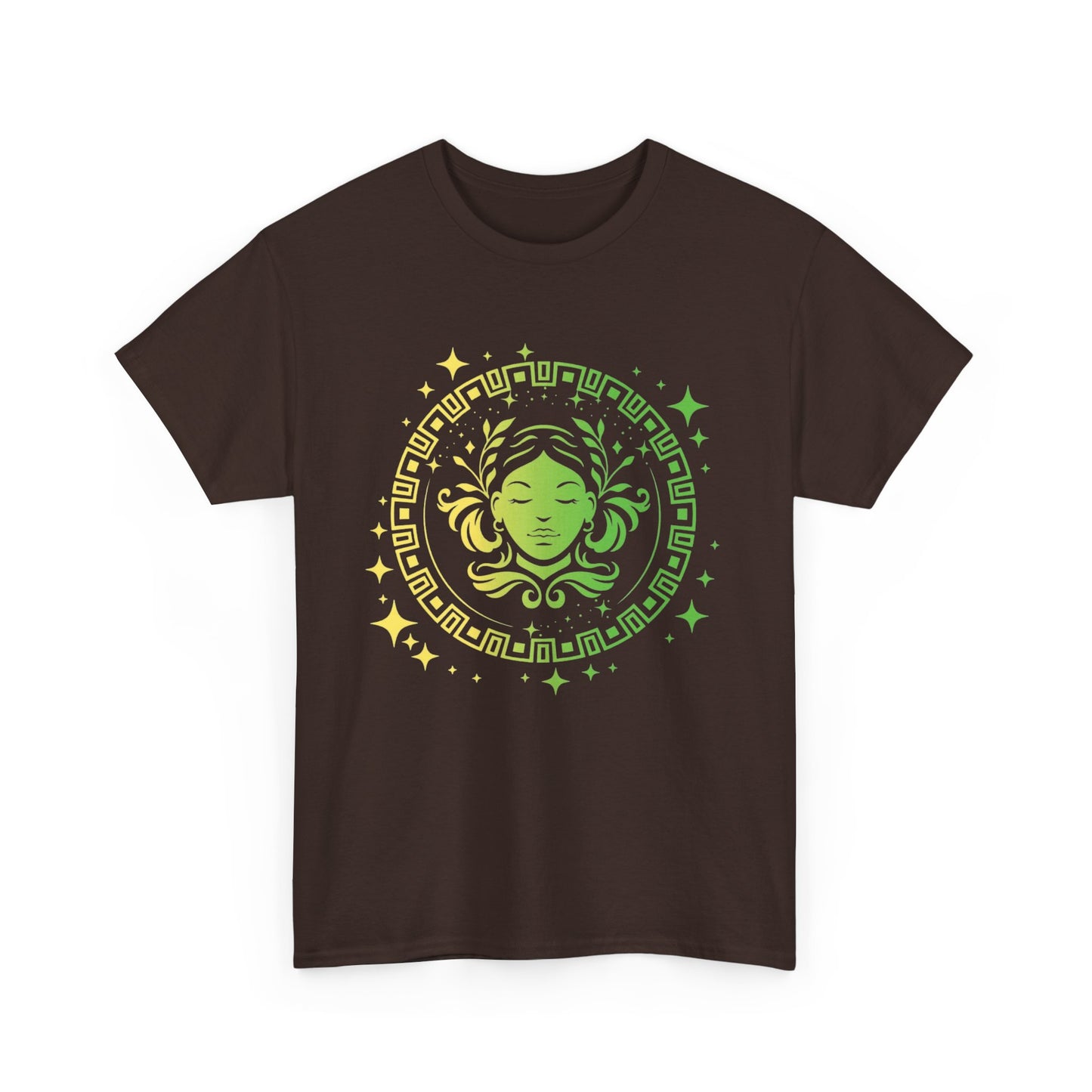 Tribal Circle Virgo Maiden Unisex Heavy Cotton Tee