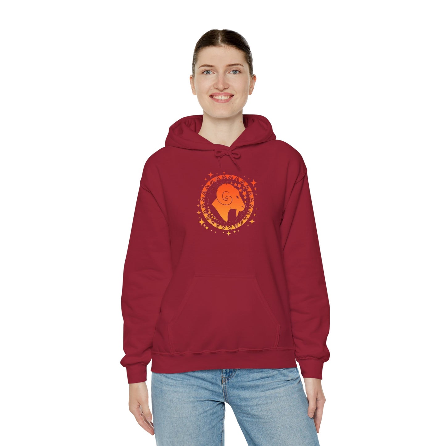 Tribal Circle Aries Ram Heavy Blend™ Hoodie