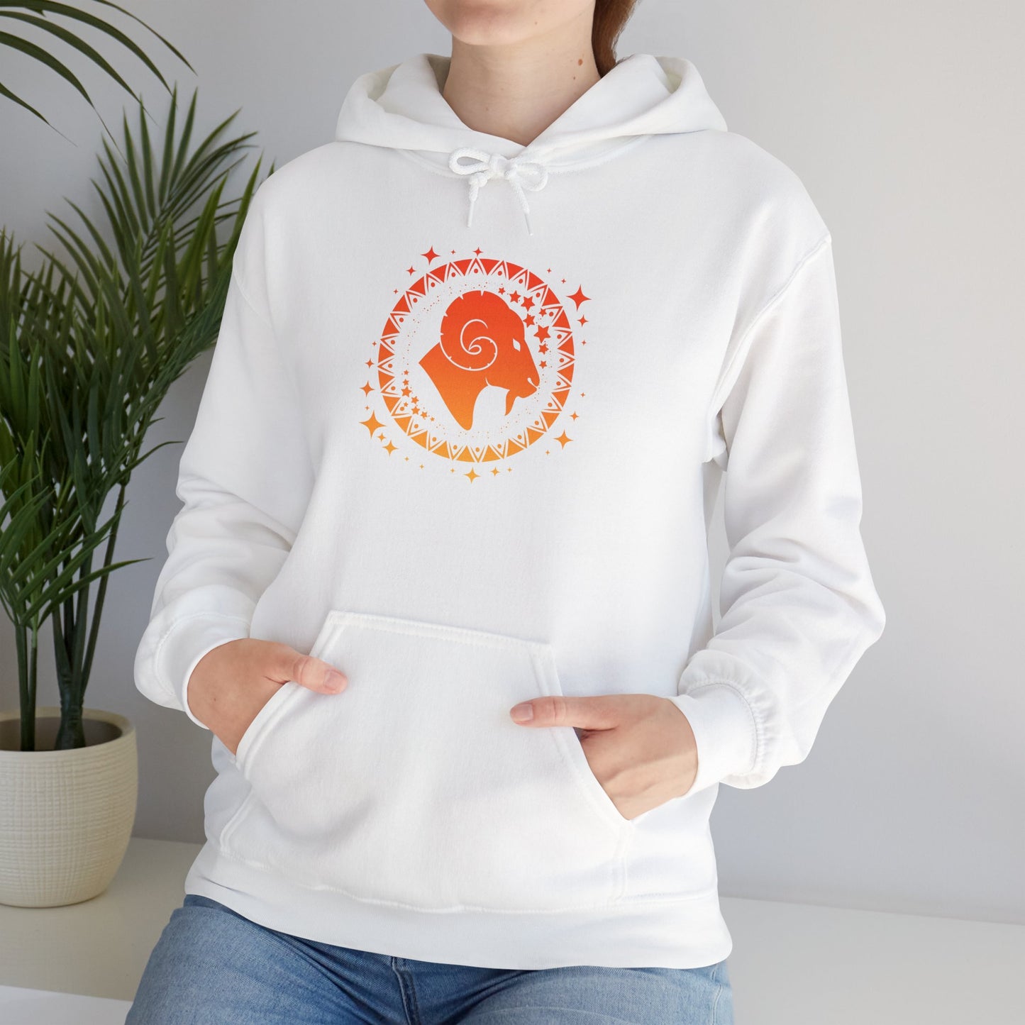Tribal Circle Aries Ram Heavy Blend™ Hoodie
