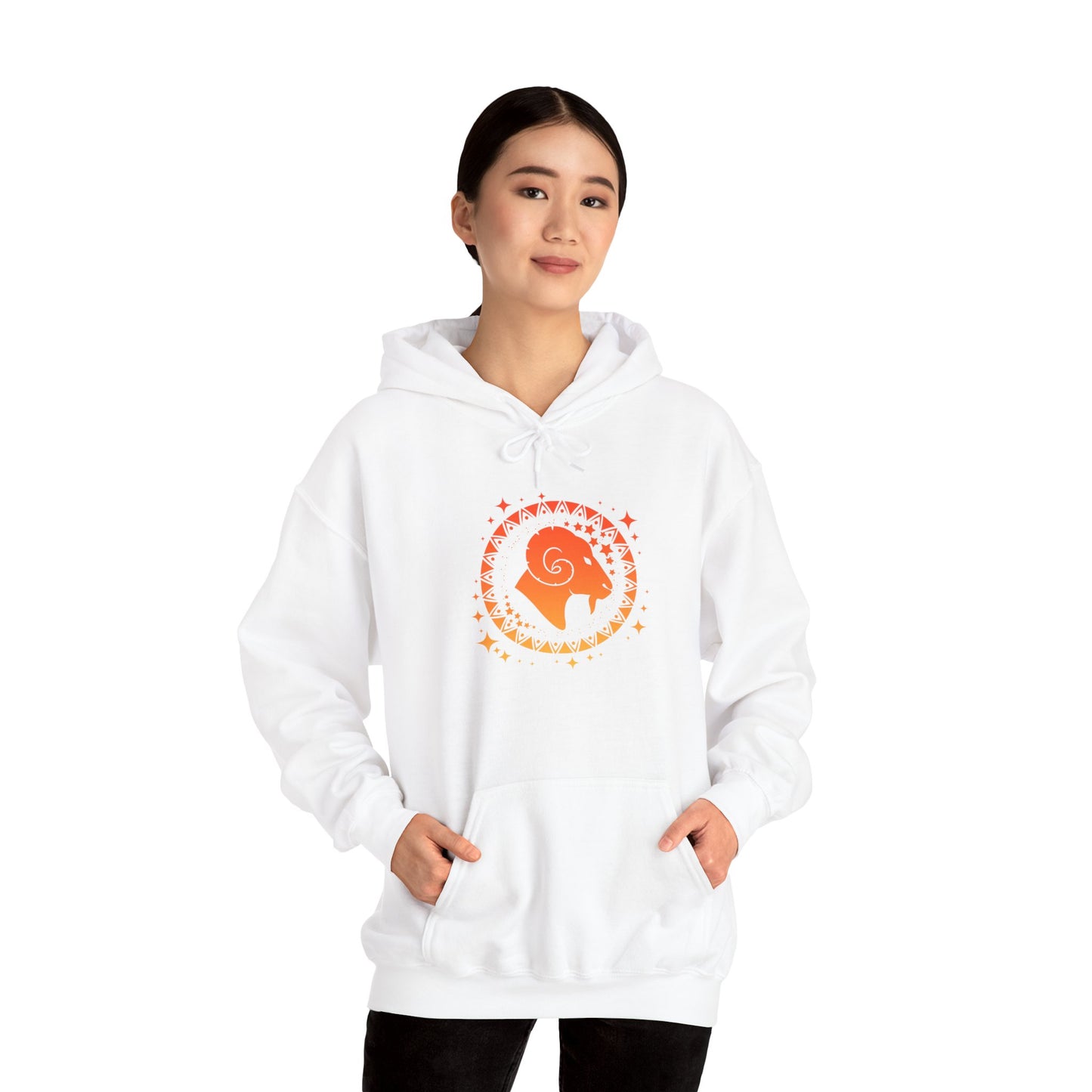 Tribal Circle Aries Ram Heavy Blend™ Hoodie