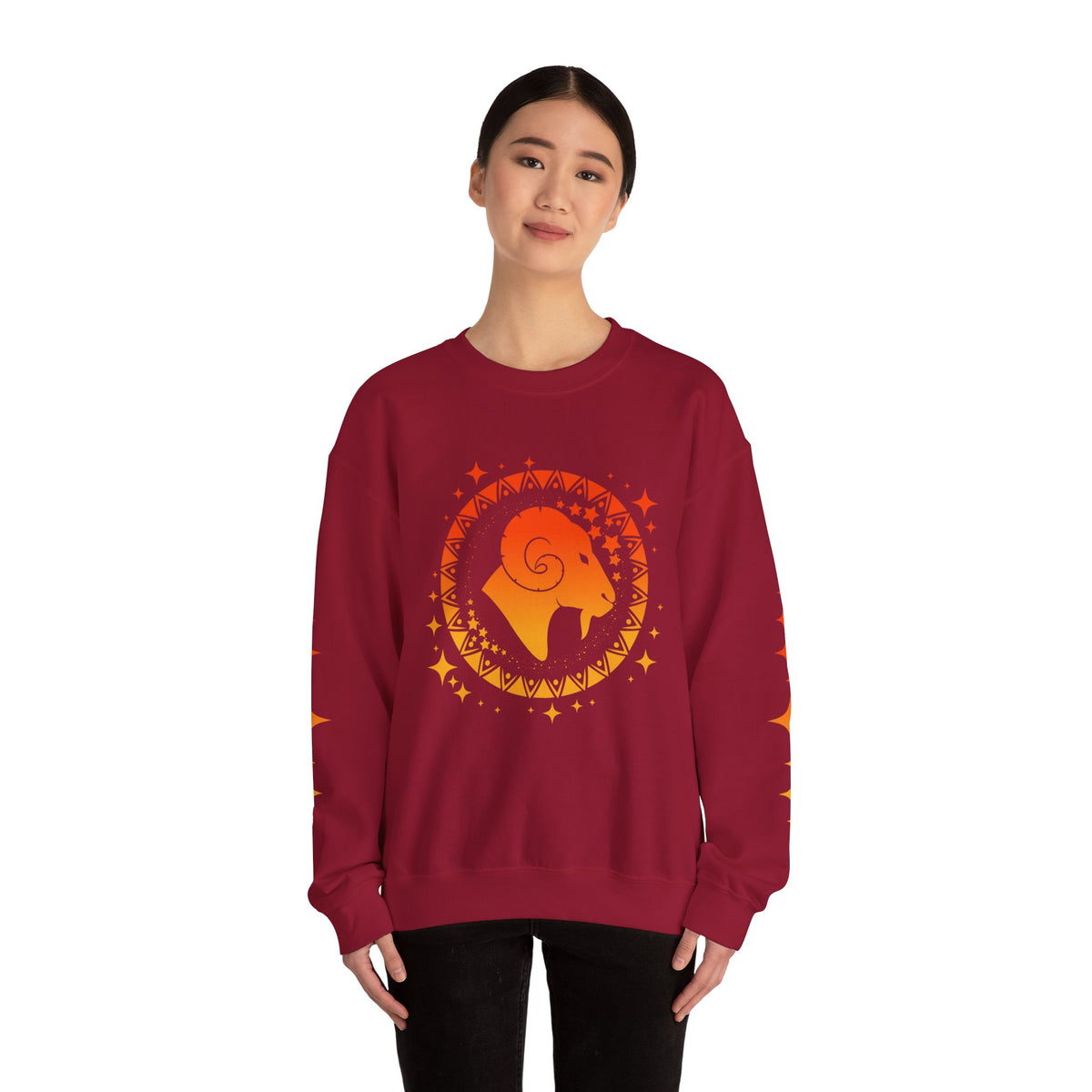 Tribal Circle Aries Ram Sweatshirt