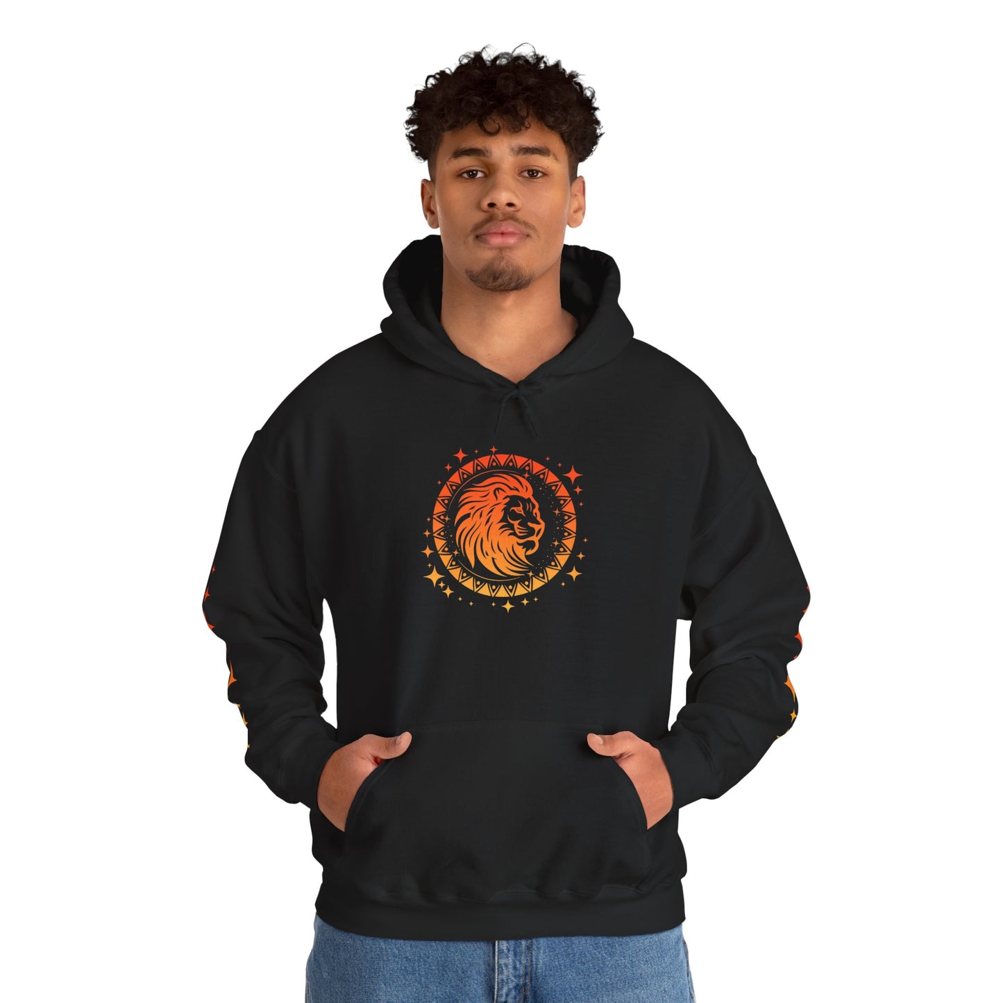 Tribal Circle Leo Lion Heavy Blend™ Hoodie