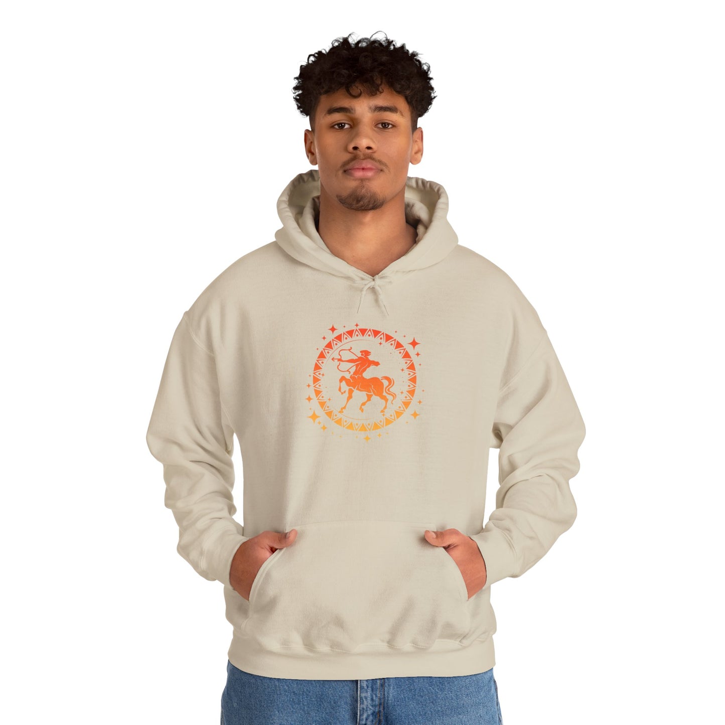 Tribal Circle Sagittarius Archer Heavy Blend™ Hoodie