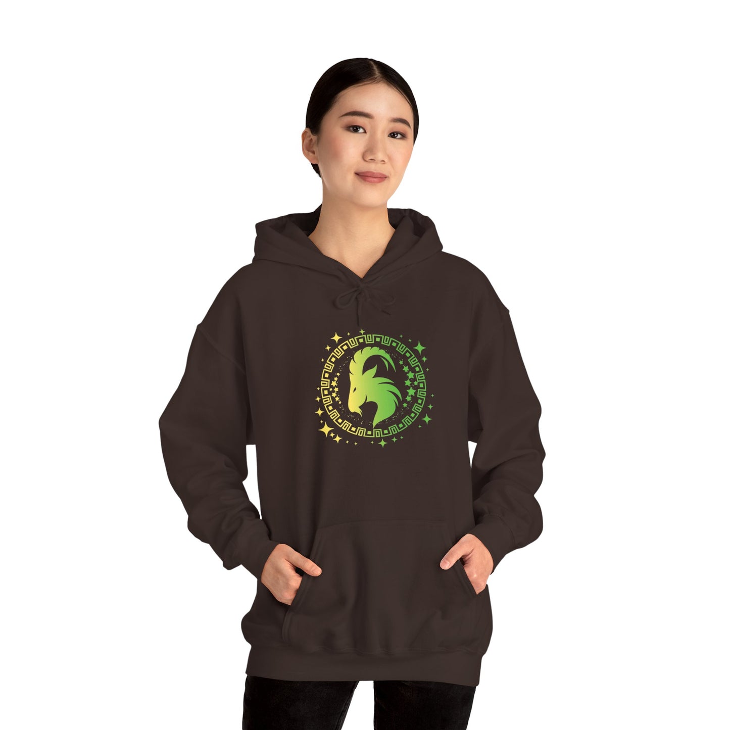 Tribal Circle Capricorn Goat Heavy Blend™ Hoodie