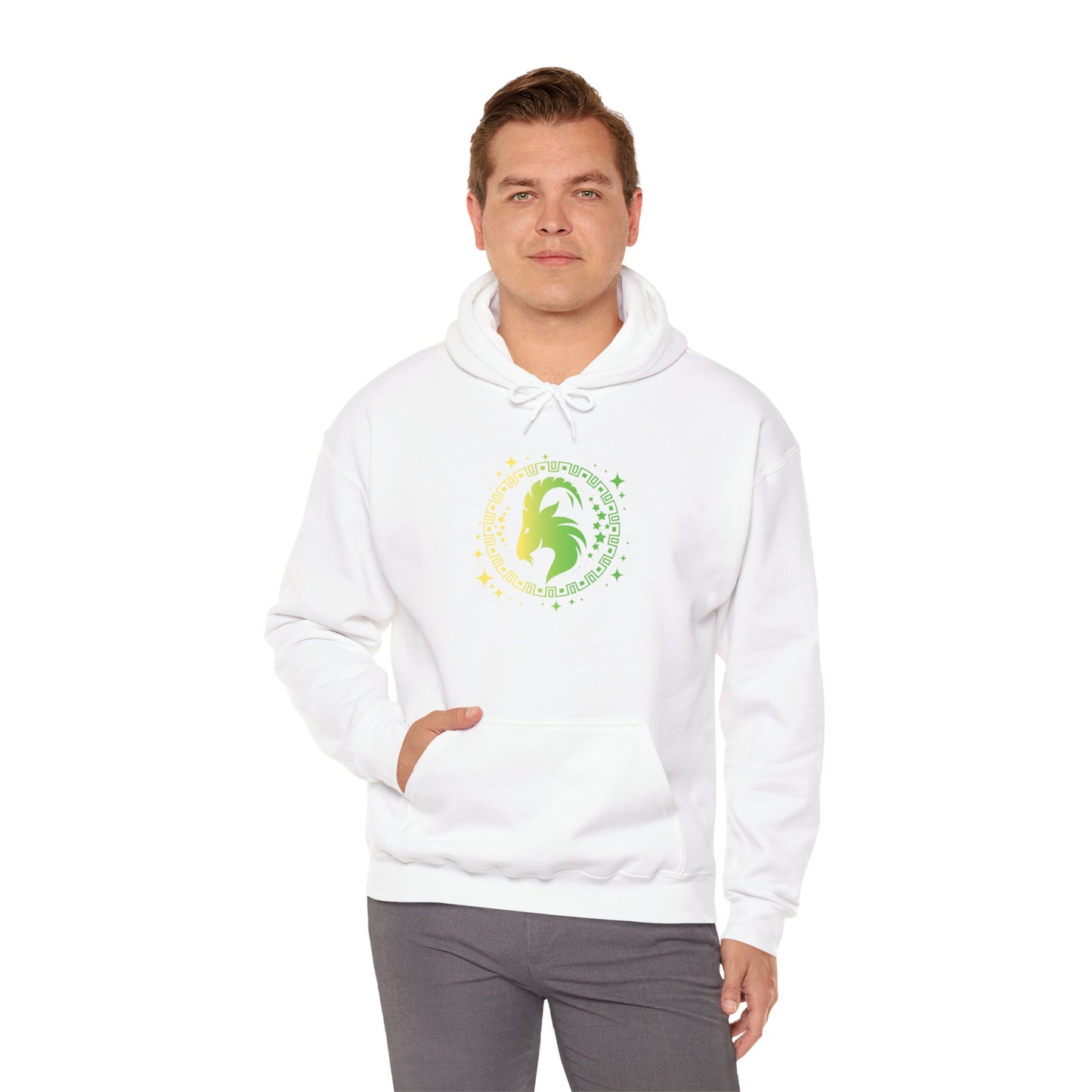 Tribal Circle Capricorn Goat Heavy Blend™ Hoodie