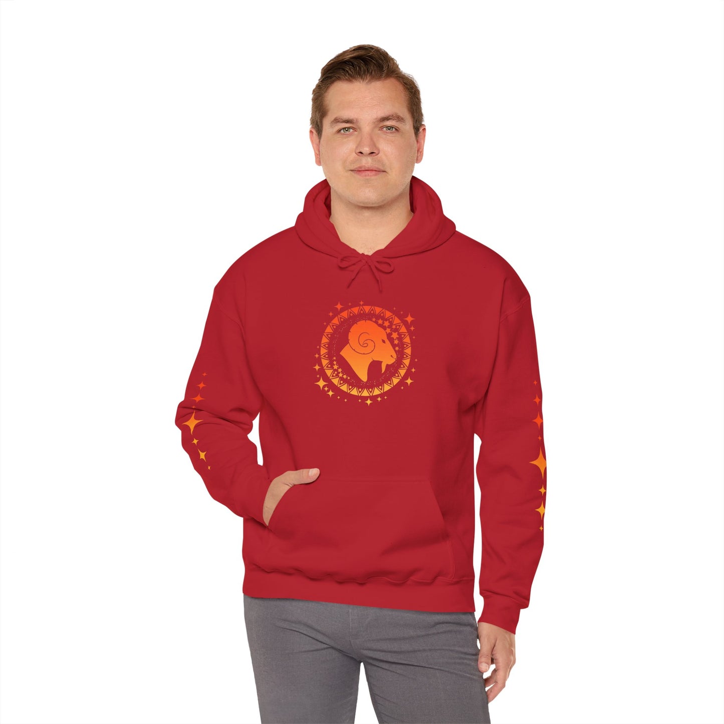 Tribal Circle Aries Ram Heavy Blend™ Hoodie