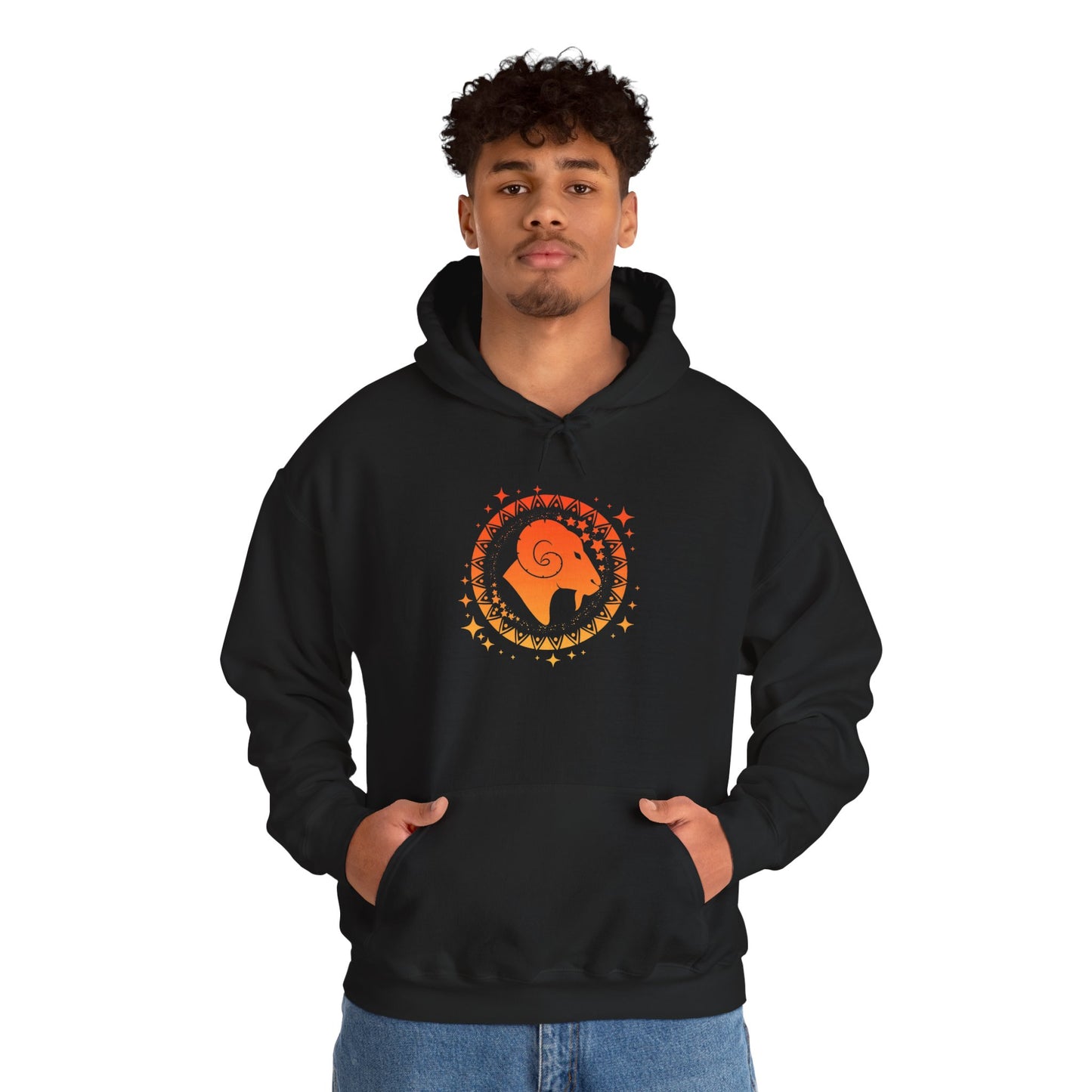 Tribal Circle Aries Ram Heavy Blend™ Hoodie