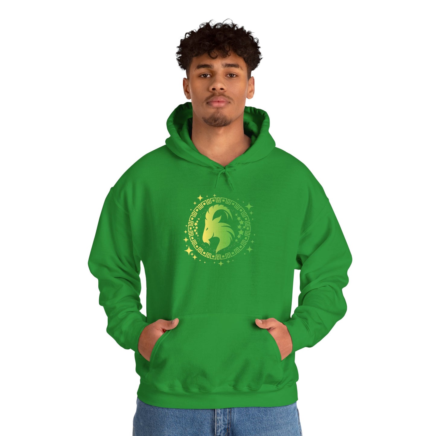 Tribal Circle Capricorn Goat Heavy Blend™ Hoodie