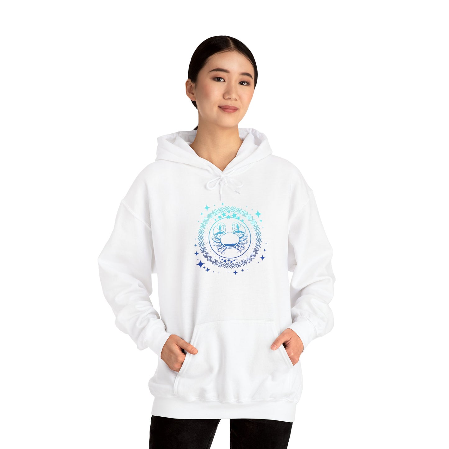 Tribal Circle Cancer Crab Unisex Heavy Blend™ Hoodie