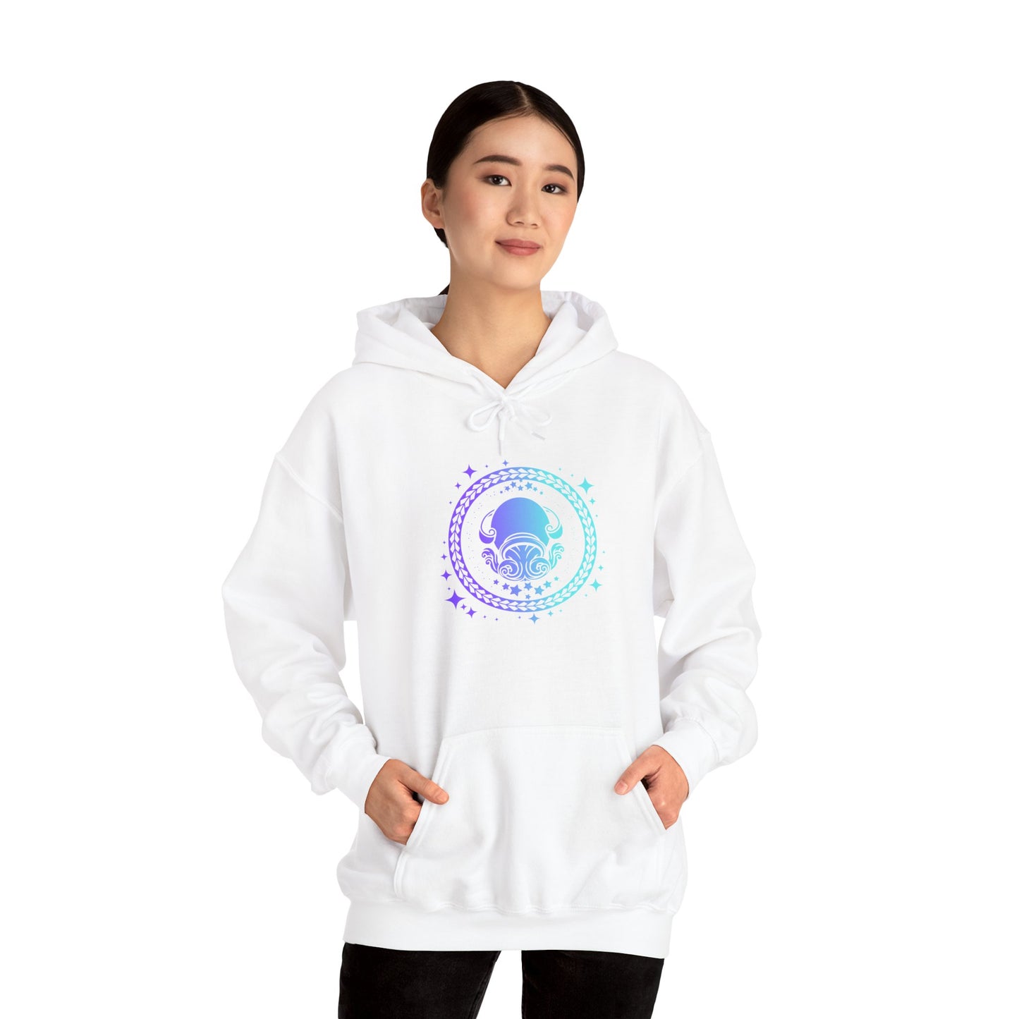 Tribal Circle Aquarius Water Bearer Unisex Heavy Blend™ Hoodie