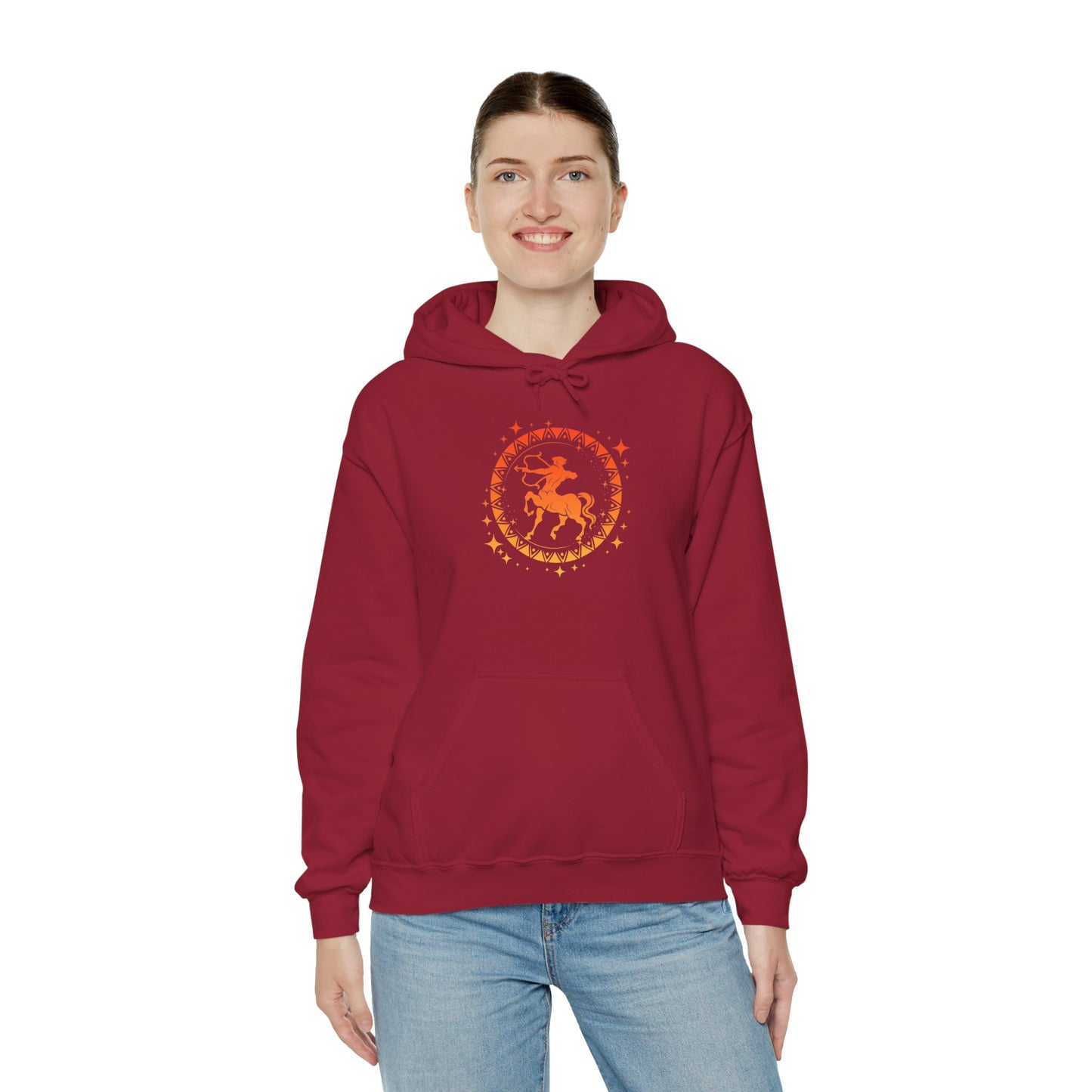 Tribal Circle Sagittarius Archer Heavy Blend™ Hoodie