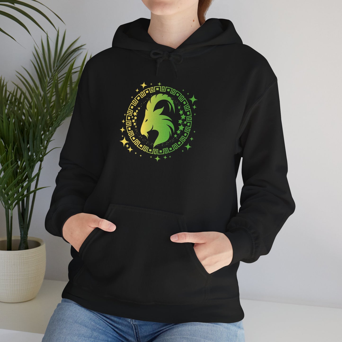 Tribal Circle Capricorn Goat Heavy Blend™ Hoodie