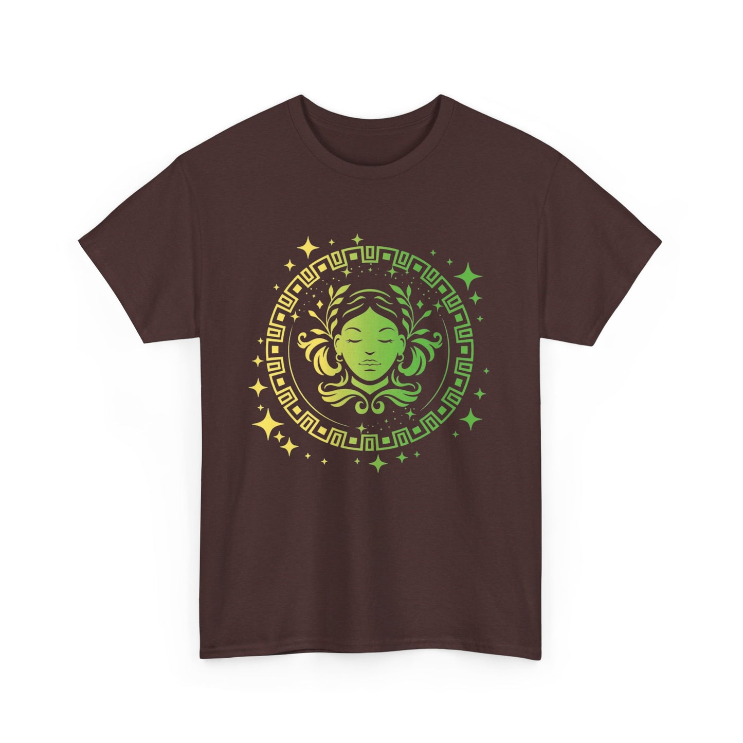 Tribal Circle Virgo Maiden Unisex Heavy Cotton Tee