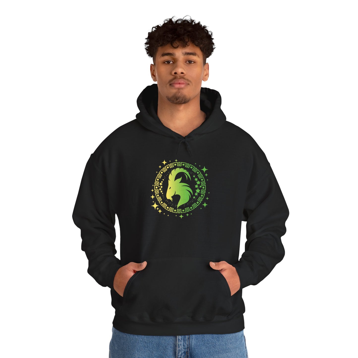 Tribal Circle Capricorn Goat Heavy Blend™ Hoodie