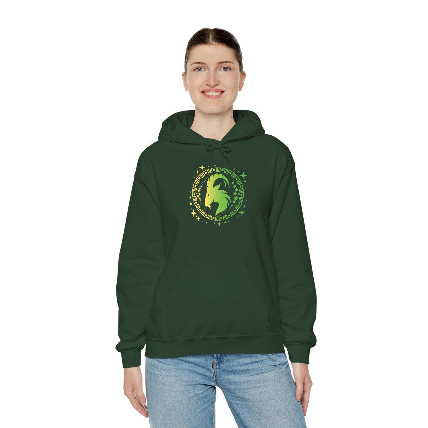 Tribal Circle Capricorn Goat Heavy Blend™ Hoodie