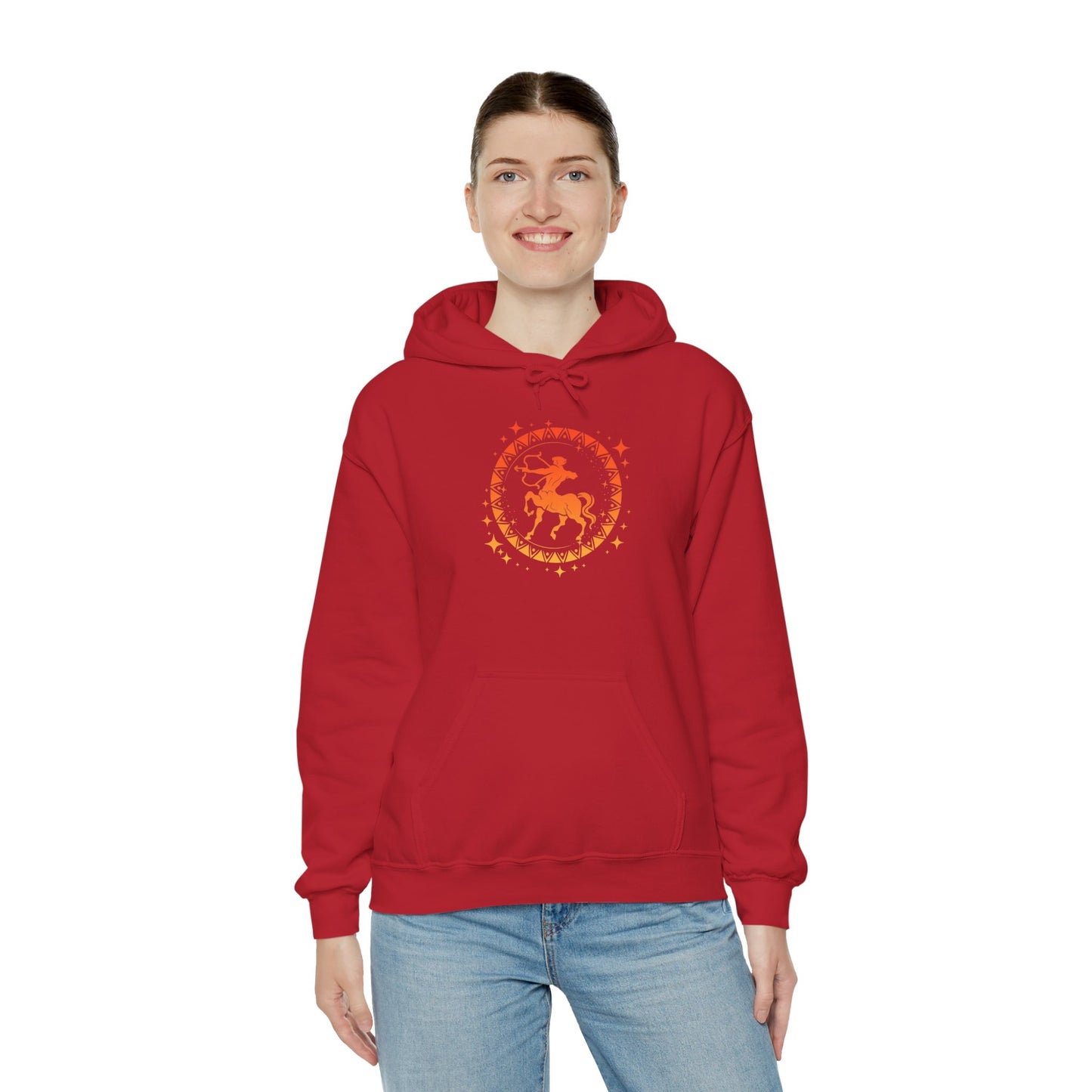 Tribal Circle Sagittarius Archer Heavy Blend™ Hoodie