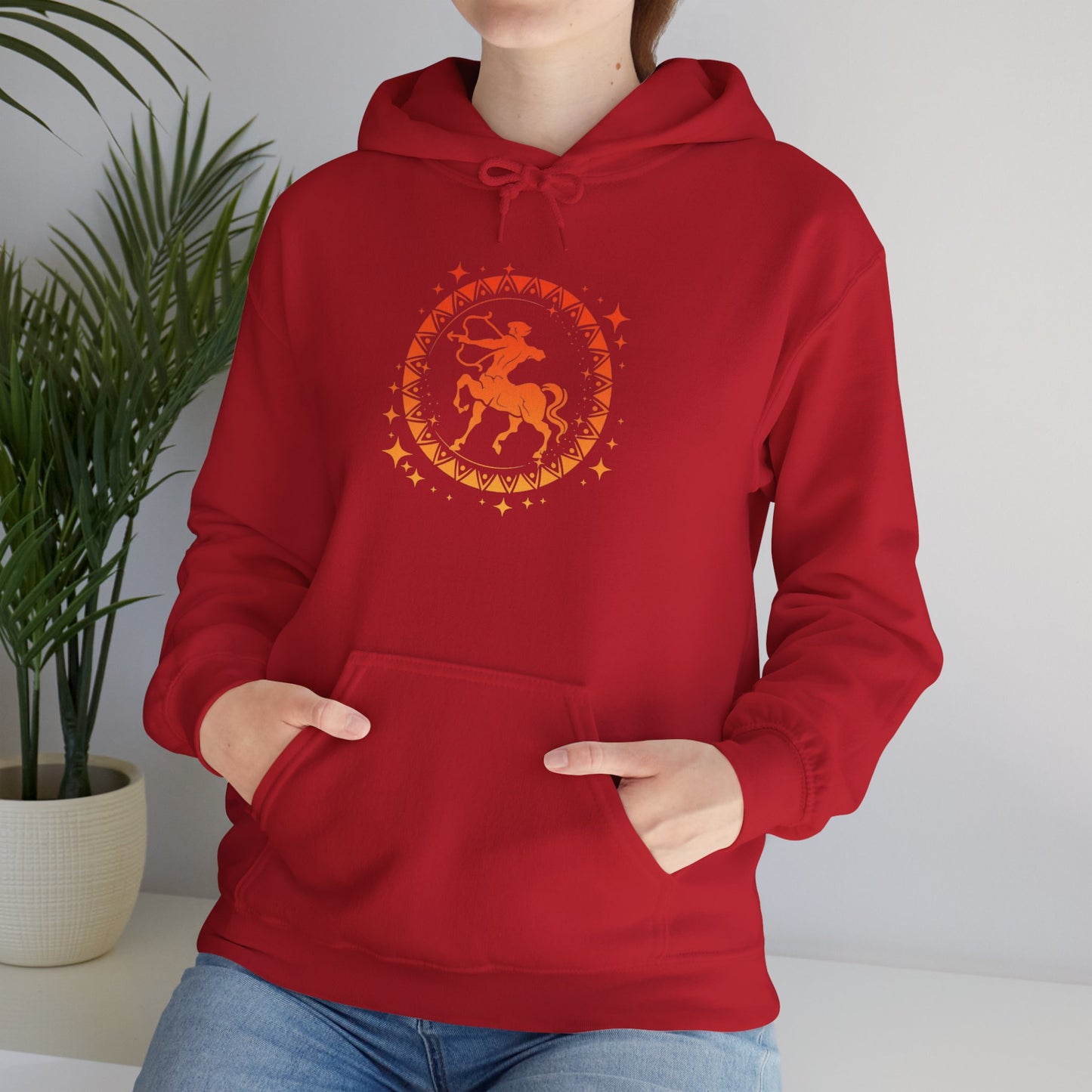 Tribal Circle Sagittarius Archer Heavy Blend™ Hoodie