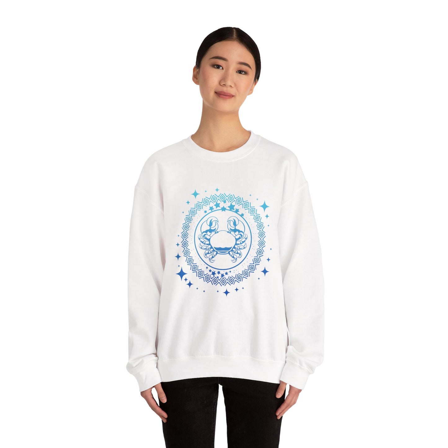 Tribal Circle Cancer Crab Sweatshirt
