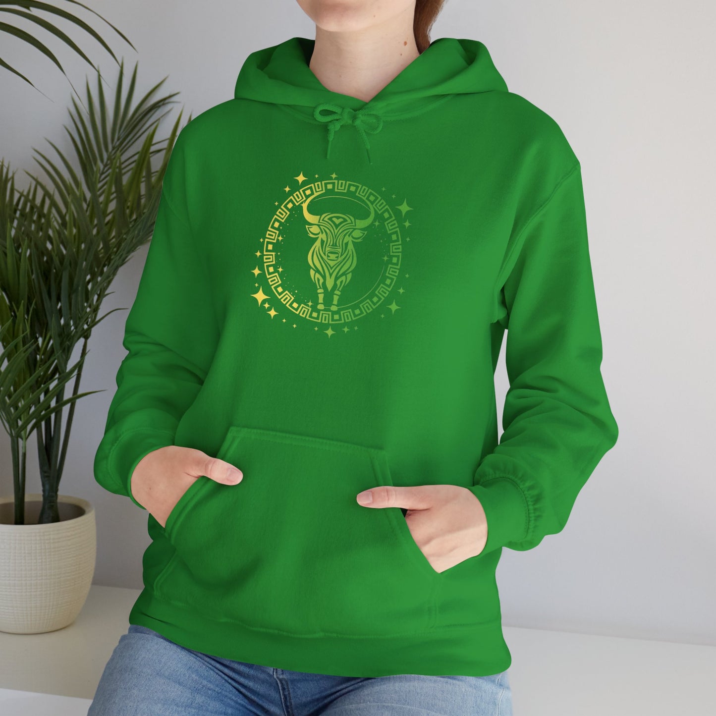 Tribal Circle Taurus Bull Heavy Blend™ Hoodie