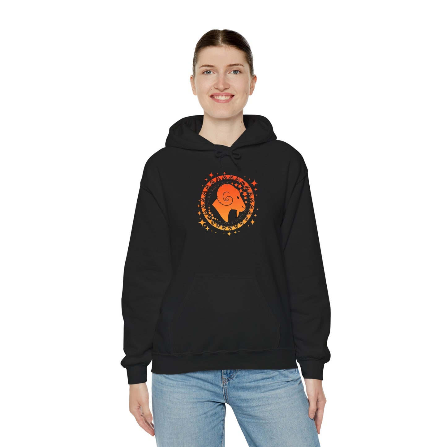 Tribal Circle Aries Ram Heavy Blend™ Hoodie
