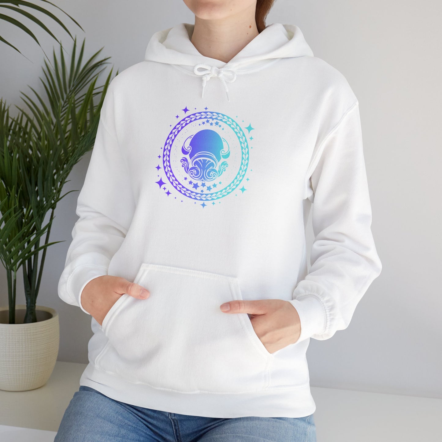 Tribal Circle Aquarius Water Bearer Unisex Heavy Blend™ Hoodie