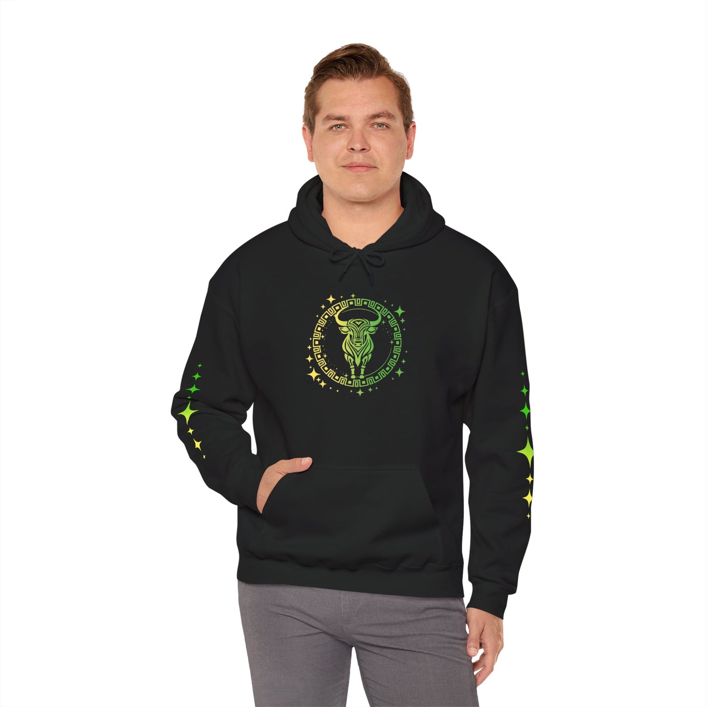 Tribal Circle Taurus Bull Heavy Blend™ Hoodie