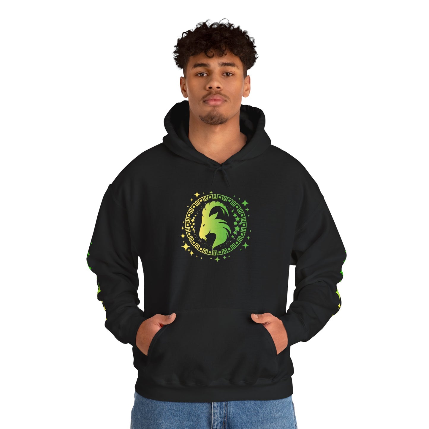 Tribal Circle Capricorn Goat Heavy Blend™ Hoodie