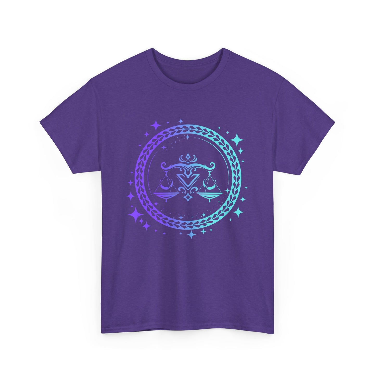 Tribal Circle Libra Scales Unisex Heavy Cotton Tee