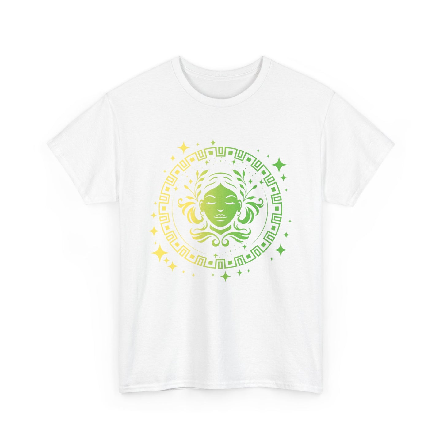 Tribal Circle Virgo Maiden Unisex Heavy Cotton Tee