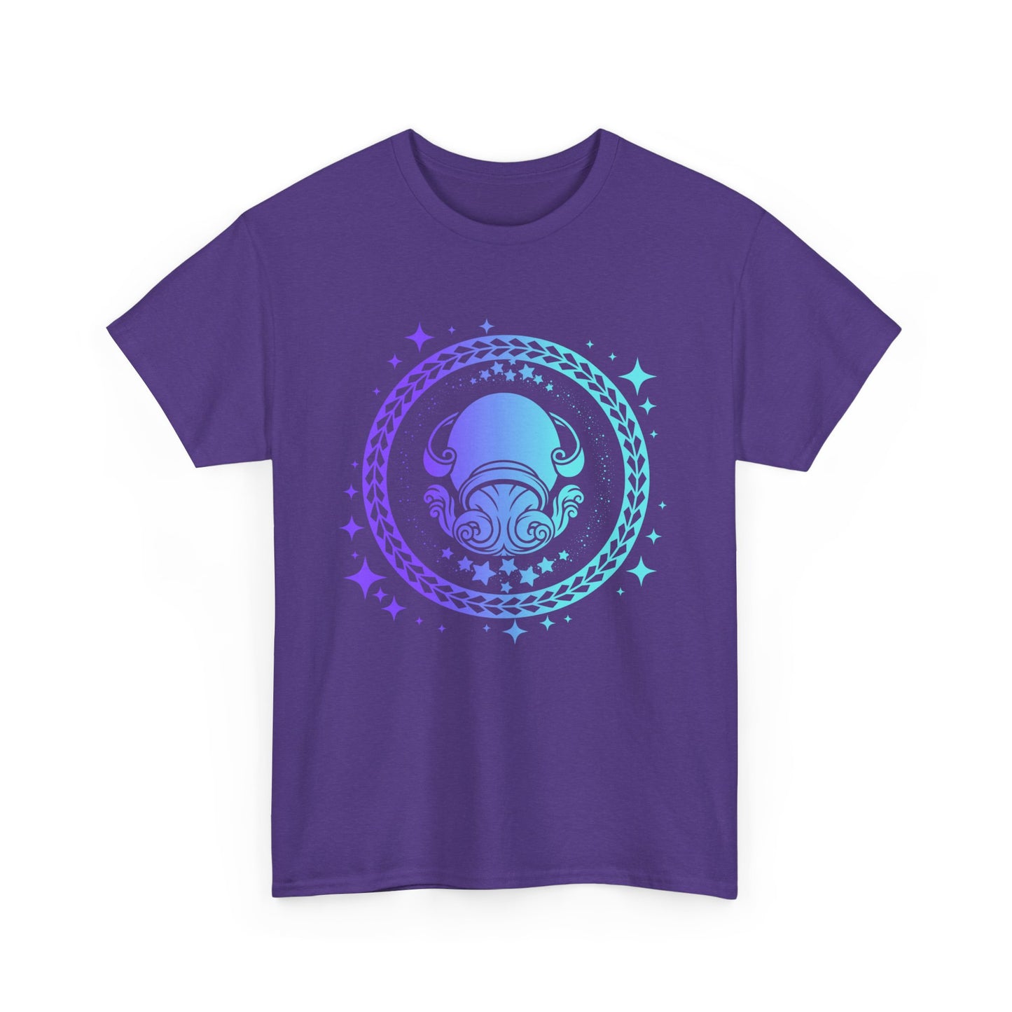 Tribal Circle Aquarius water bearer Unisex Heavy Cotton Tee