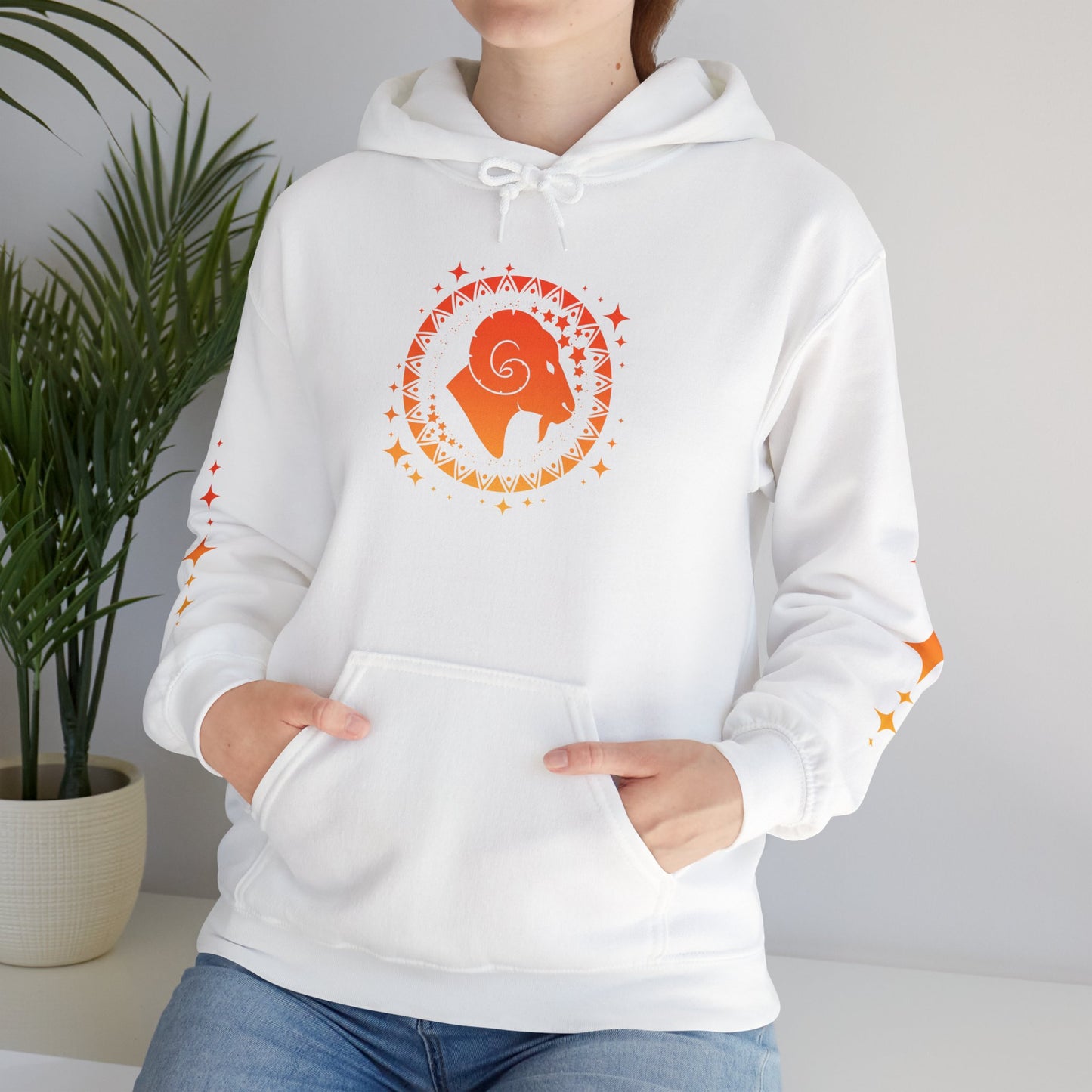 Tribal Circle Aries Ram Heavy Blend™ Hoodie