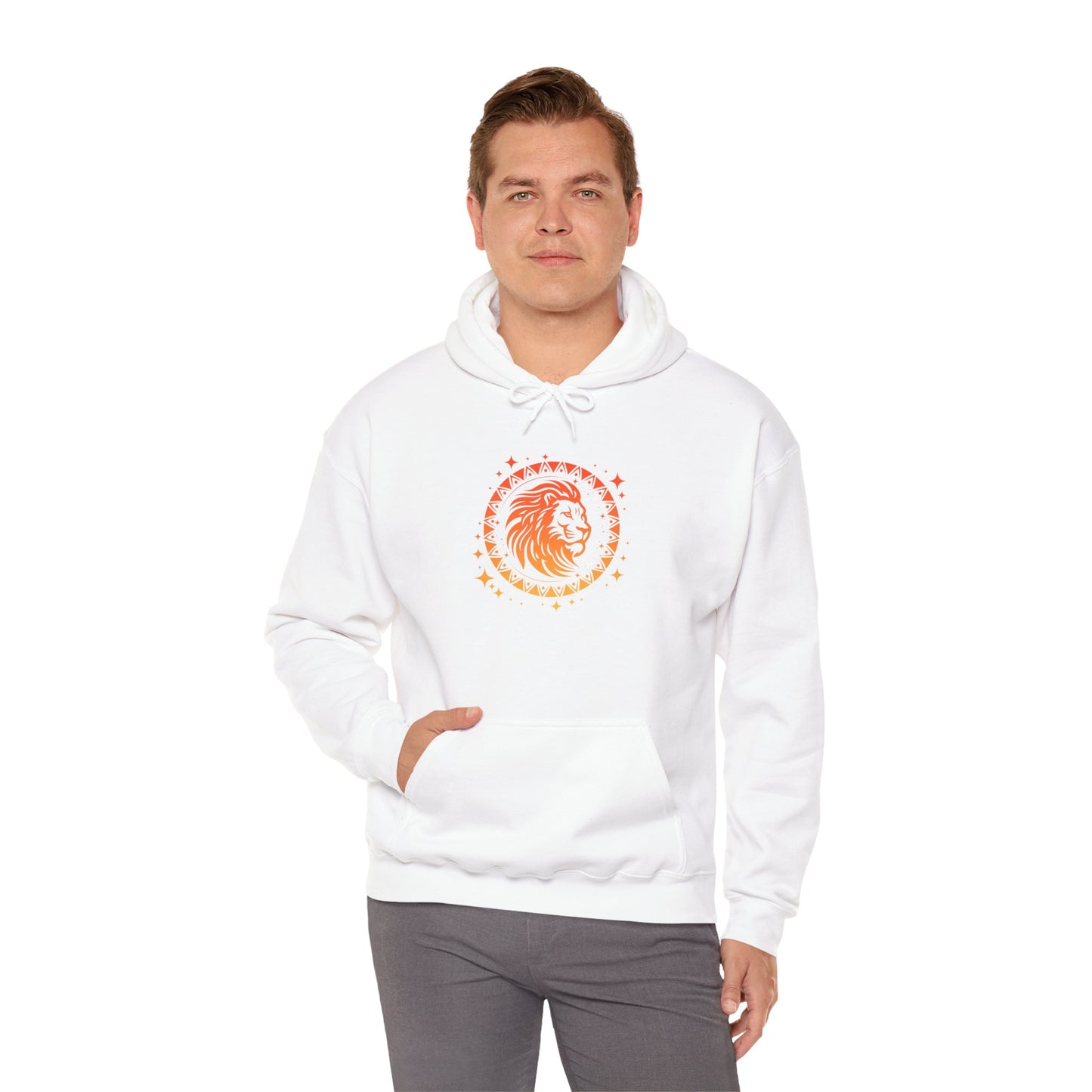 Tribal Circle Leo Lion Heavy Blend™ Hoodie