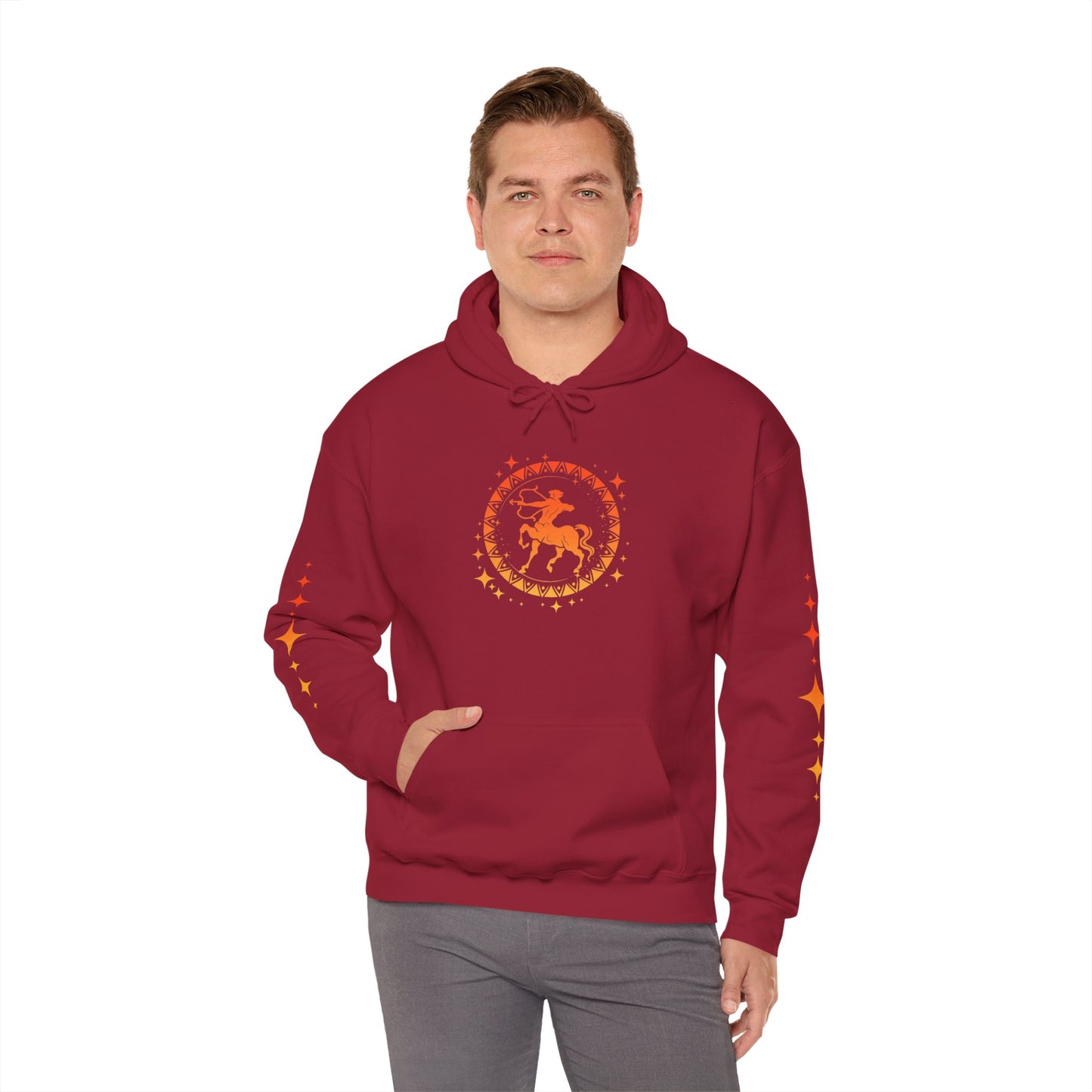 Tribal Circle Sagittarius Archer Heavy Blend™ Hoodie