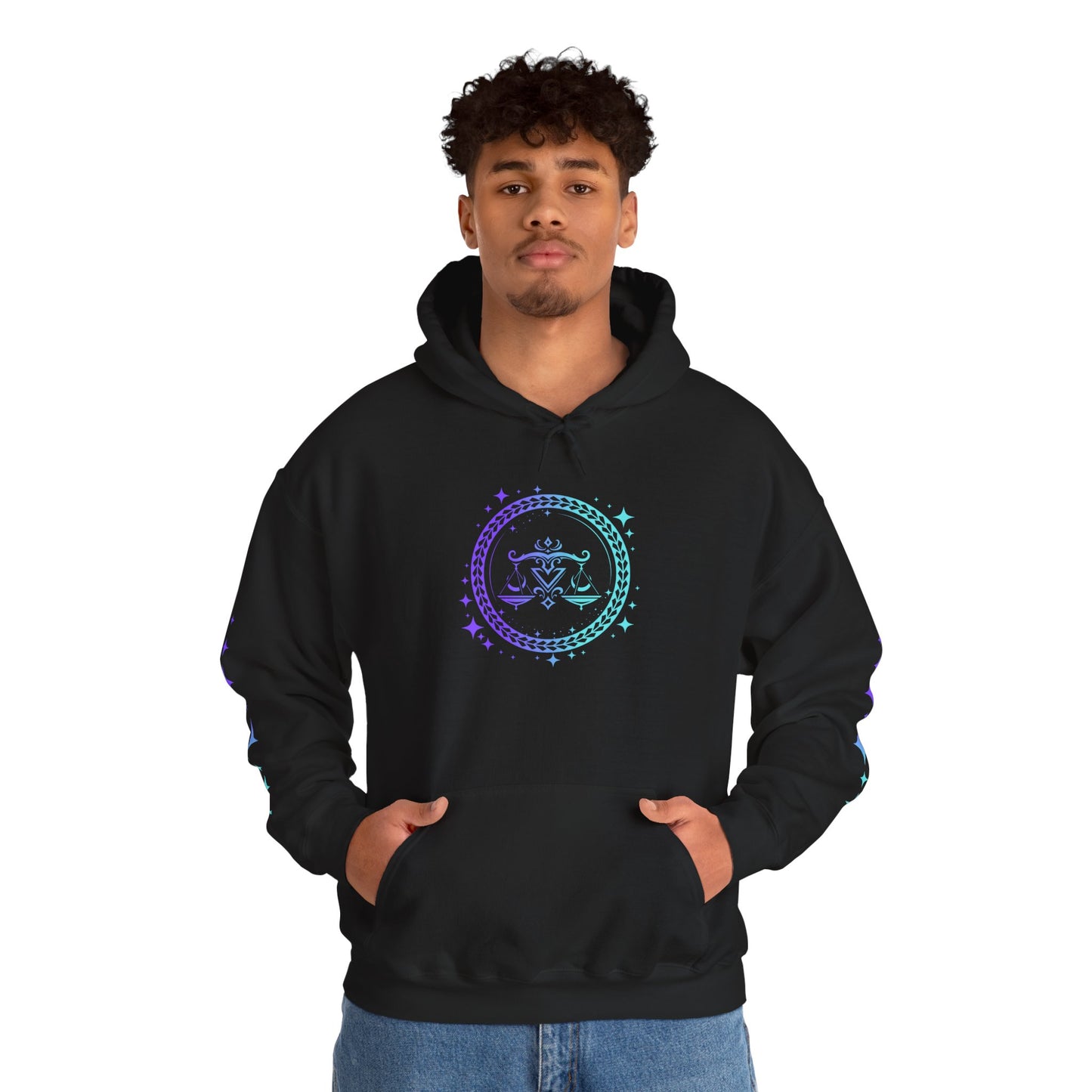 Tribal Circle Libra Scales Unisex Heavy Blend™ Hoodie