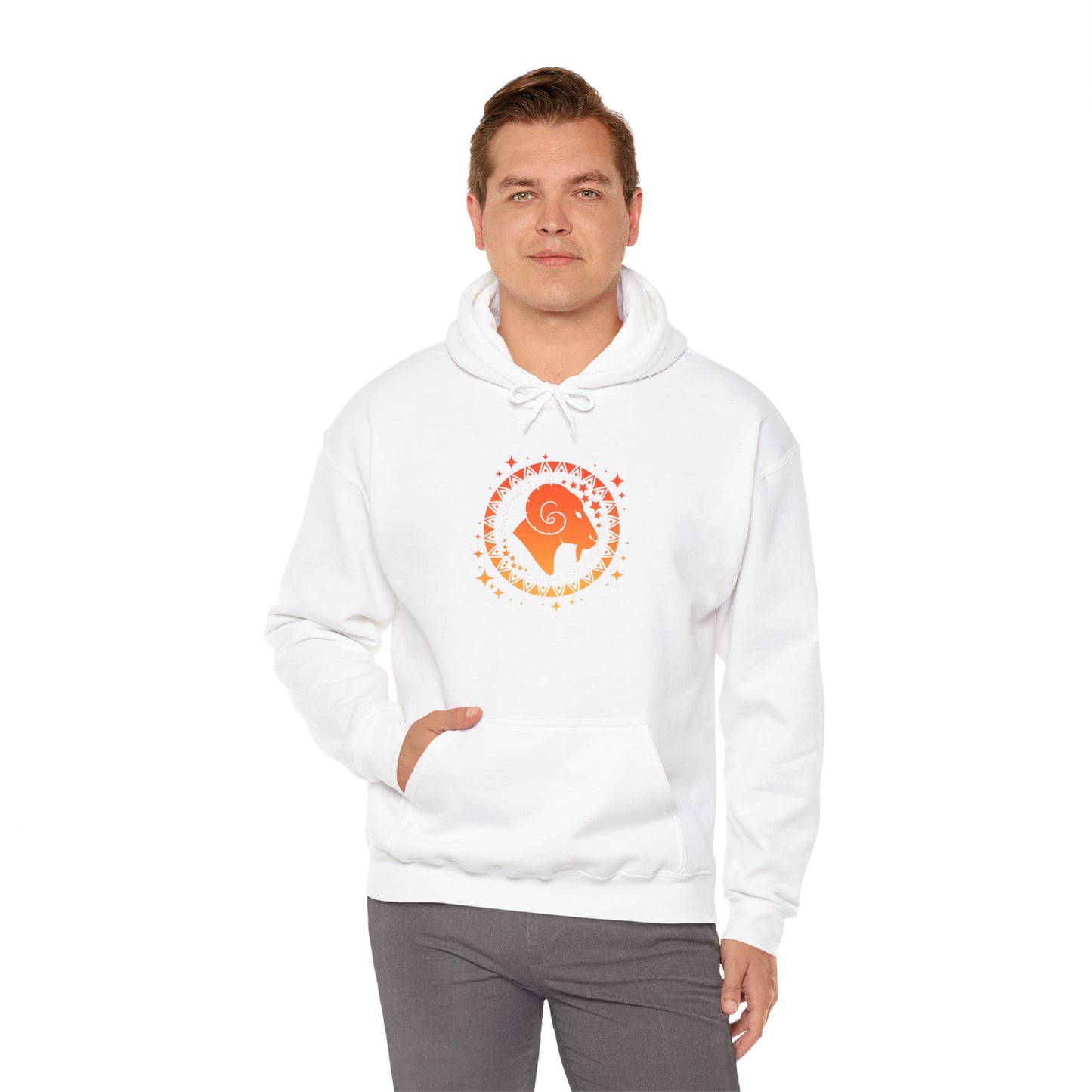 Tribal Circle Aries Ram Heavy Blend™ Hoodie
