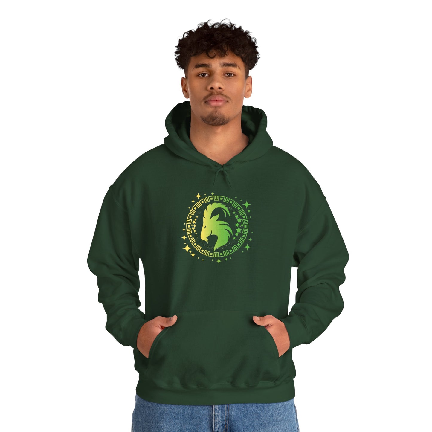 Tribal Circle Capricorn Goat Heavy Blend™ Hoodie