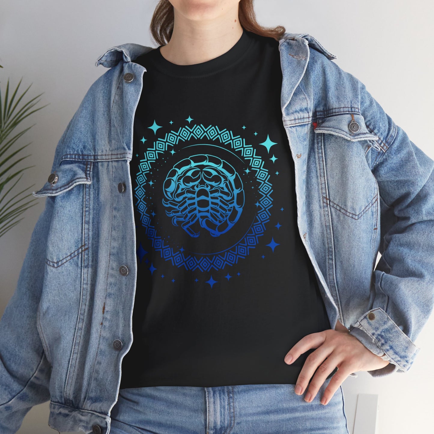 Tribal Circle Scorpio Scorpion Unisex Heavy Cotton Tee