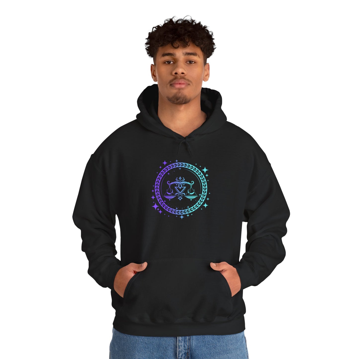 Tribal Circle Libra Scales Unisex Heavy Blend™ Hoodie