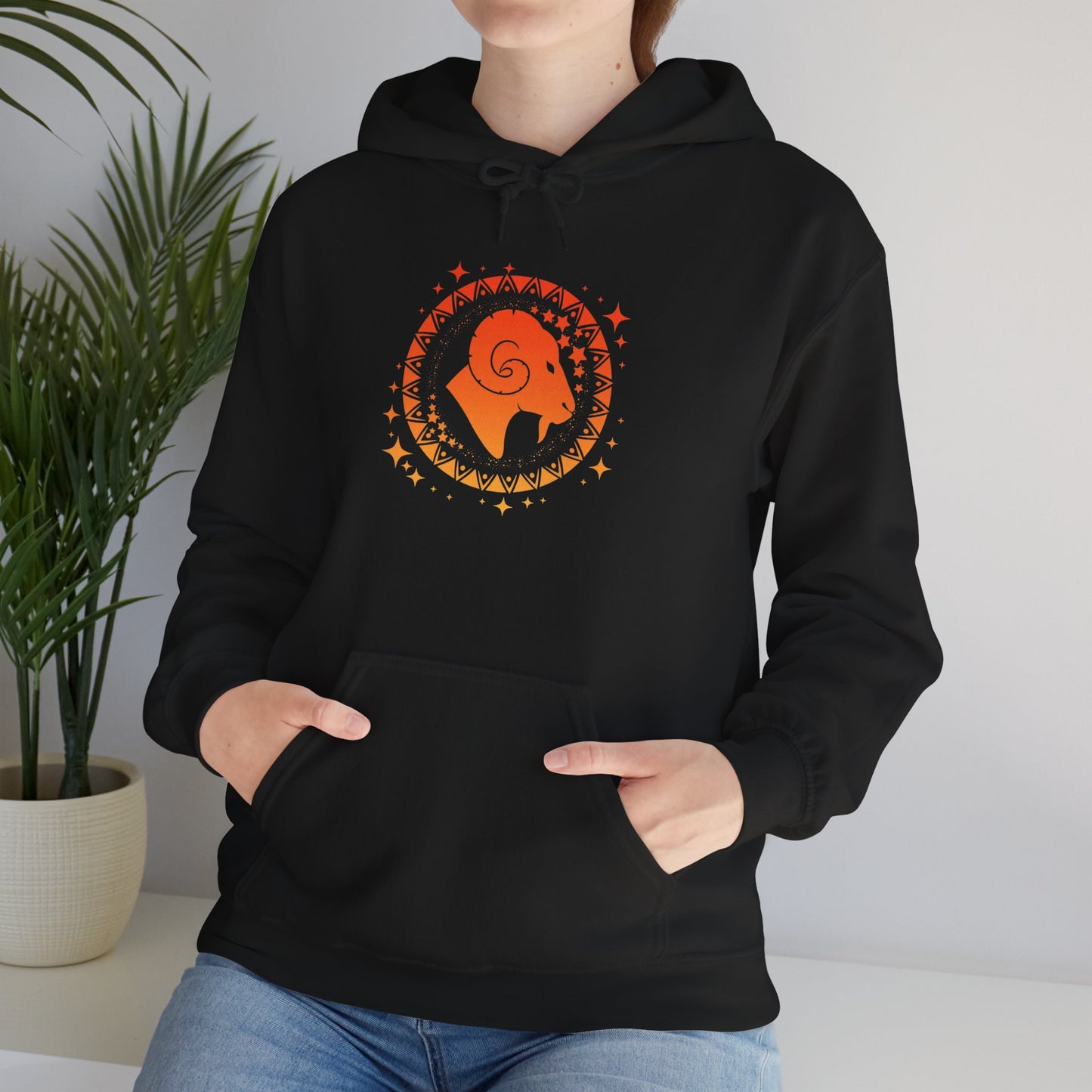 Tribal Circle Aries Ram Heavy Blend™ Hoodie