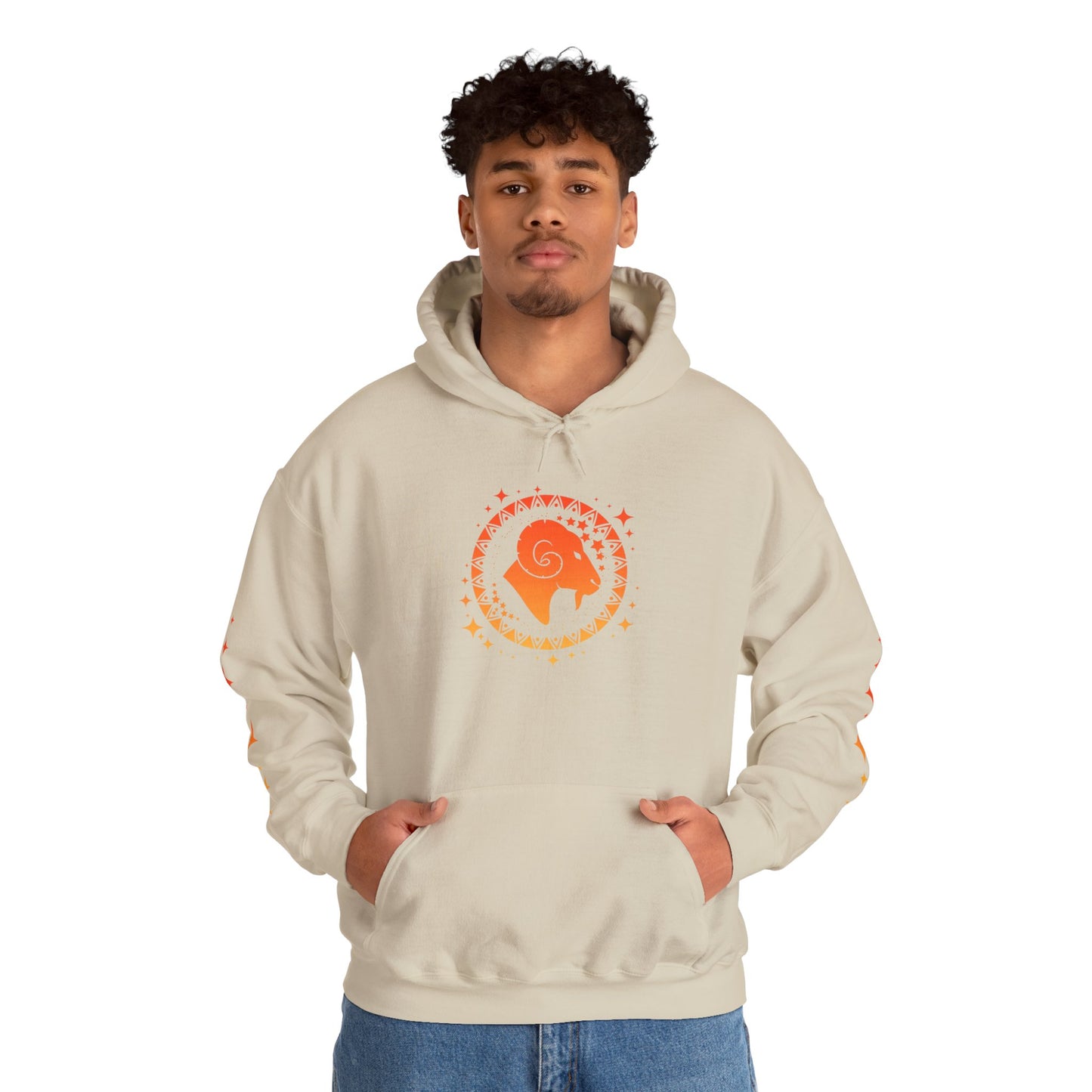 Tribal Circle Aries Ram Heavy Blend™ Hoodie